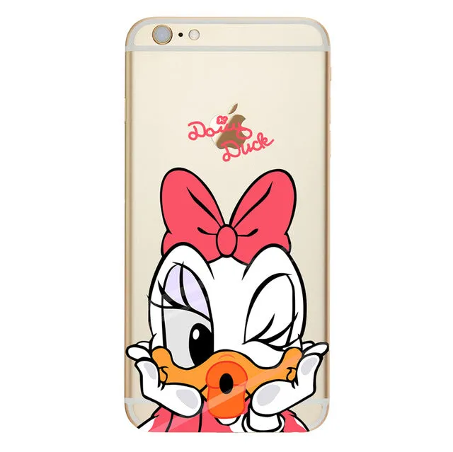 Minnie Case for Coque iPhone X 8 7S 5S SE 6 6S 7 Plus Silicon for Samsung Galaxy S3 S5 S6 S7 Edge S8 Plus J3 J5 A3 A5 2016 2017