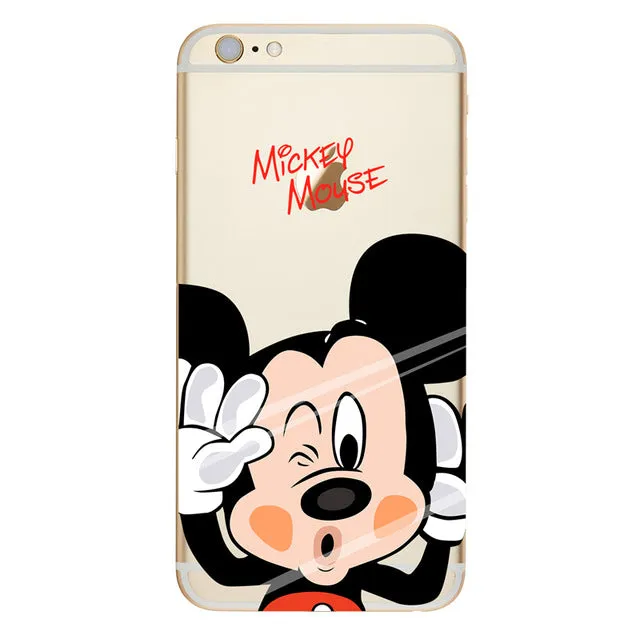 Minnie Case for Coque iPhone X 8 7S 5S SE 6 6S 7 Plus Silicon for Samsung Galaxy S3 S5 S6 S7 Edge S8 Plus J3 J5 A3 A5 2016 2017