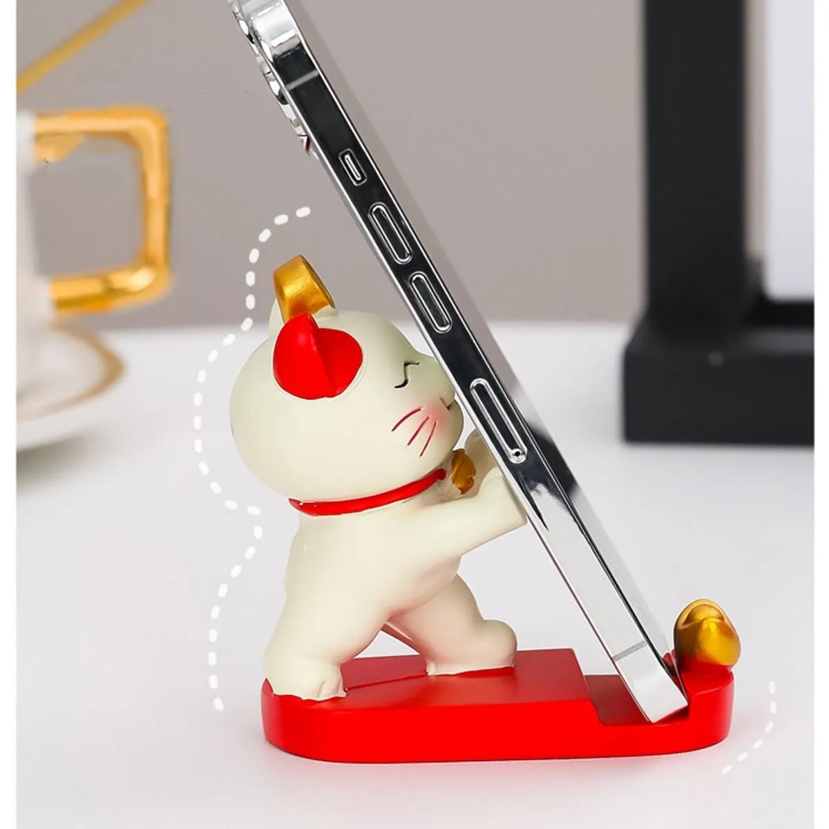 Mobile Phone Stand - Cute Fortune Lucky Cat Phone Holder