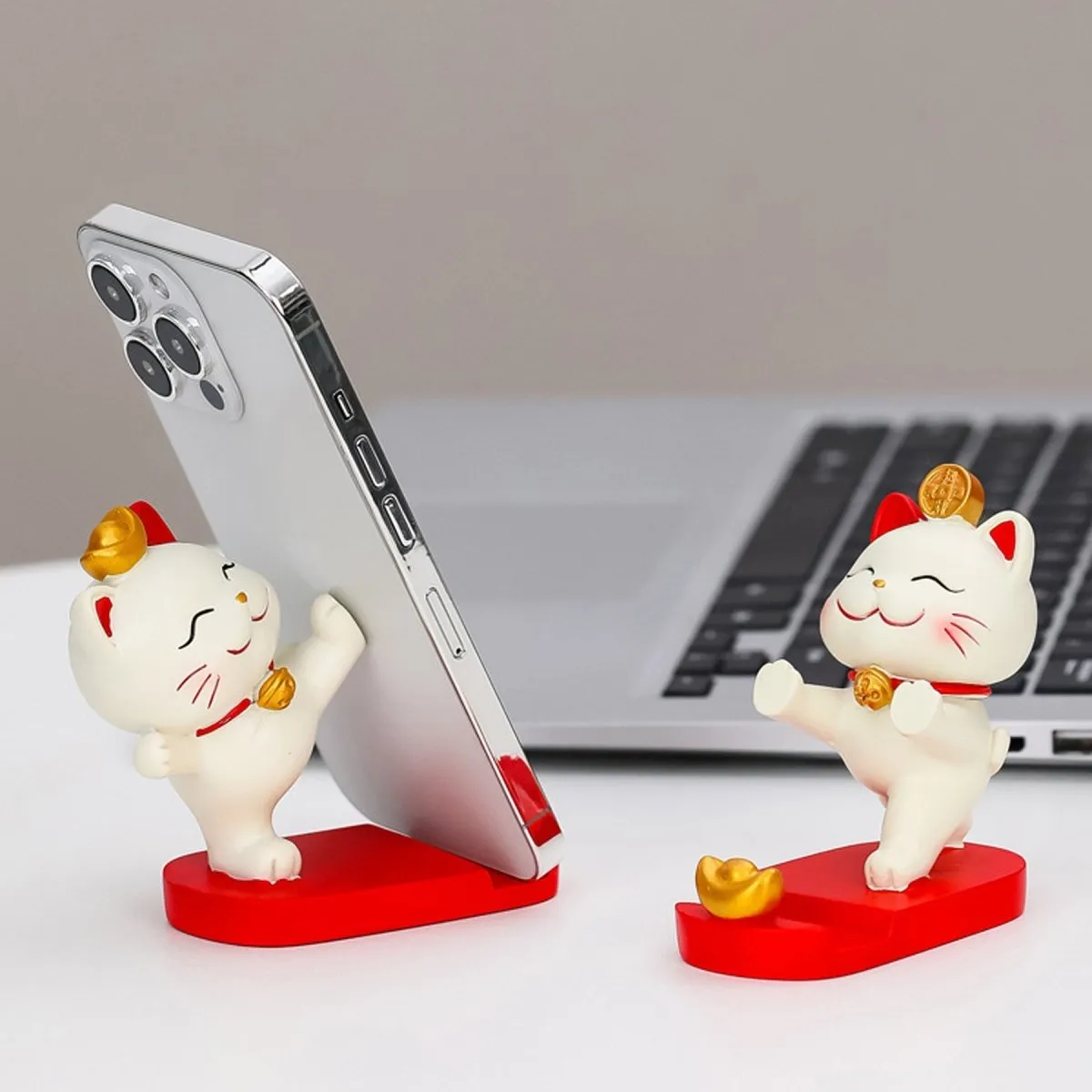 Mobile Phone Stand - Cute Fortune Lucky Cat Phone Holder