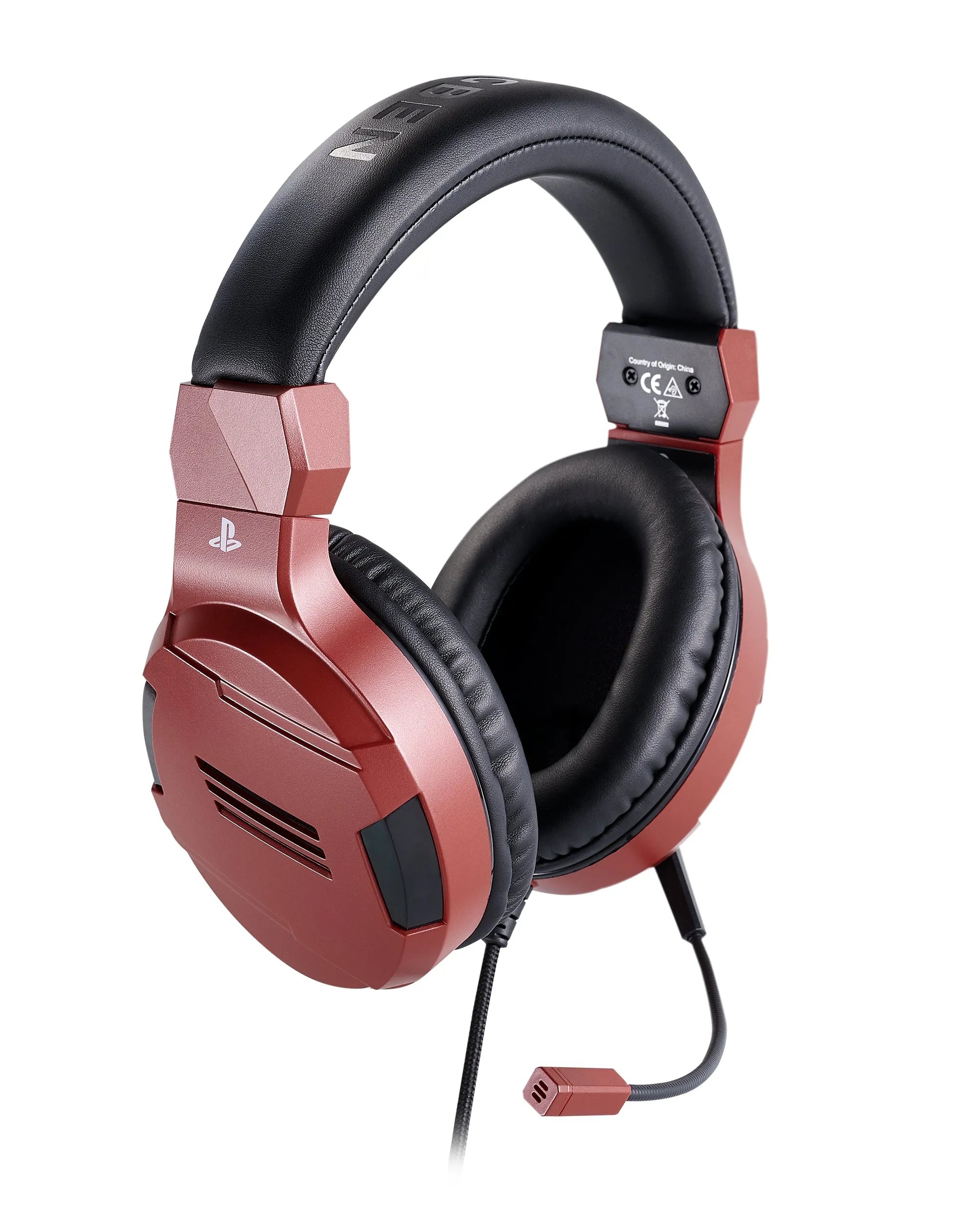 Nacon Bigben Gaming Headphones With Microphone Ps4 V3 Red Ps4ofheadsetv3red