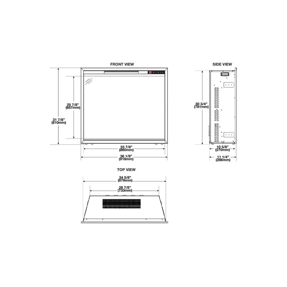 Napoleon Element 36-in Built-In Electric Fireplace