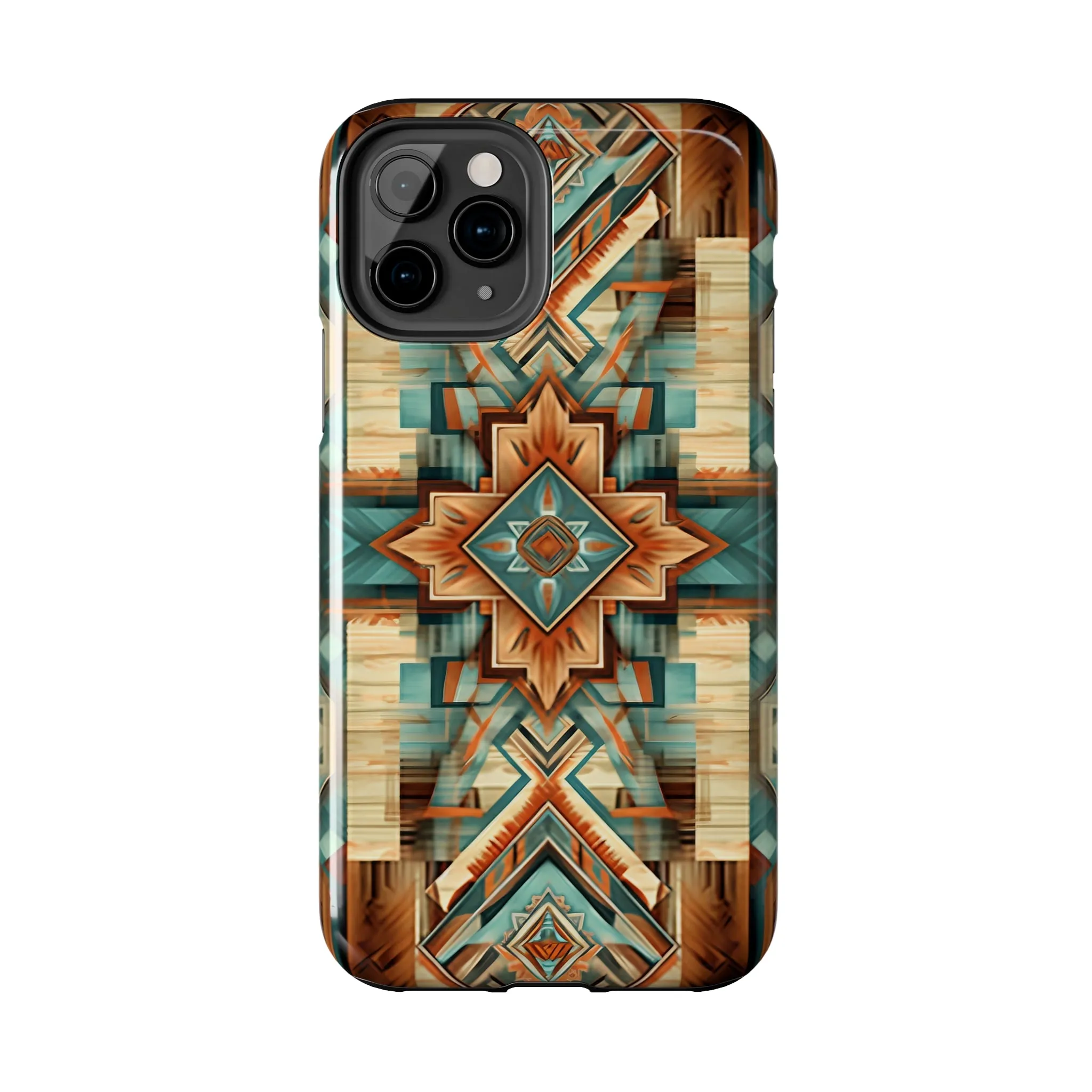 Native American Pattern Design Tough Phone Case compatible with a large variety of iPhone models, Gift, Phone Case