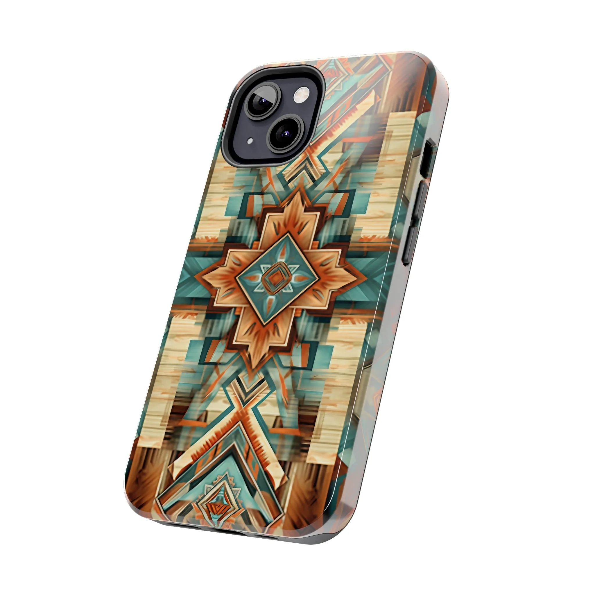 Native American Pattern Design Tough Phone Case compatible with a large variety of iPhone models, Gift, Phone Case