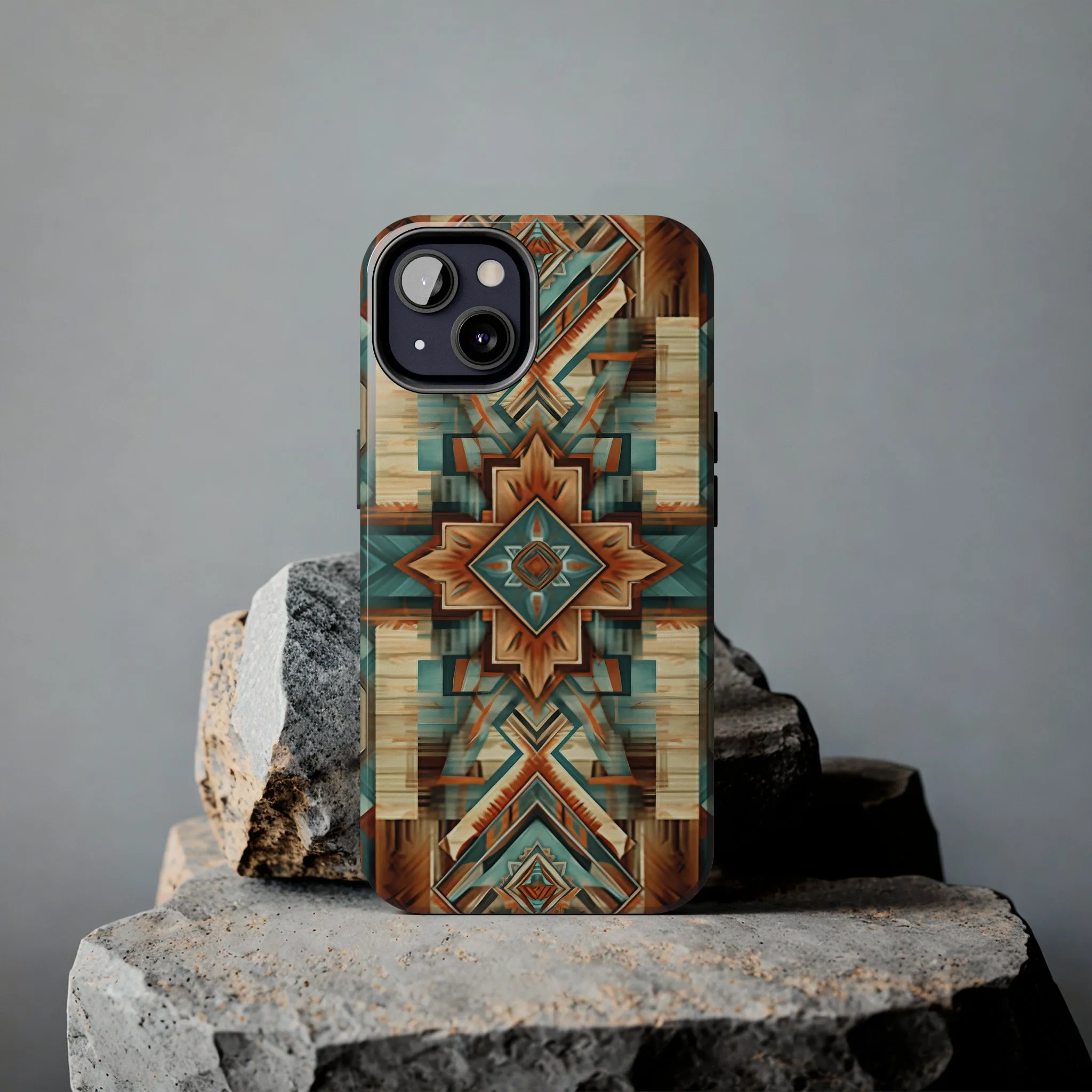 Native American Pattern Design Tough Phone Case compatible with a large variety of iPhone models, Gift, Phone Case