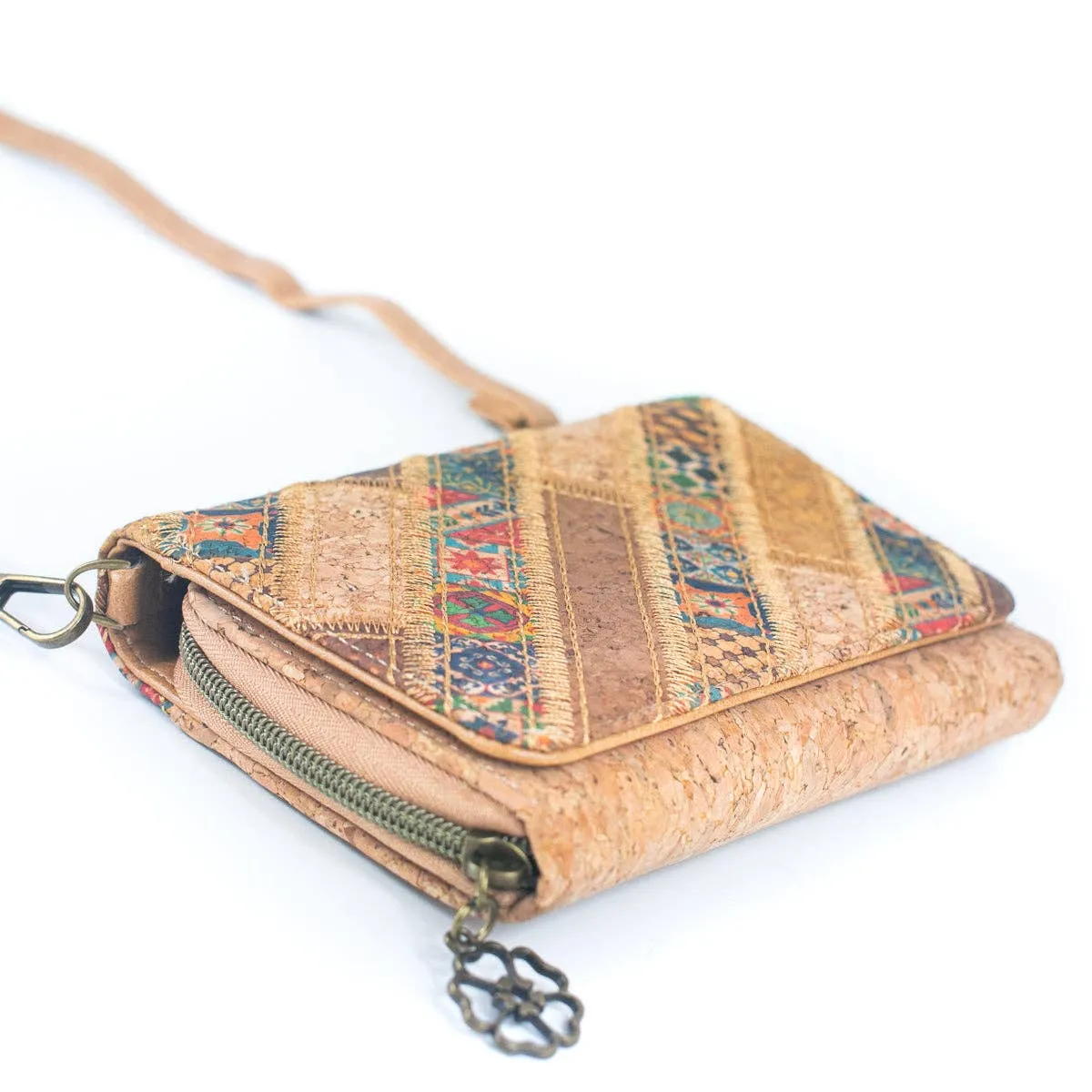 Natural Cork Women's Crossbody Wallet  BAGF-066