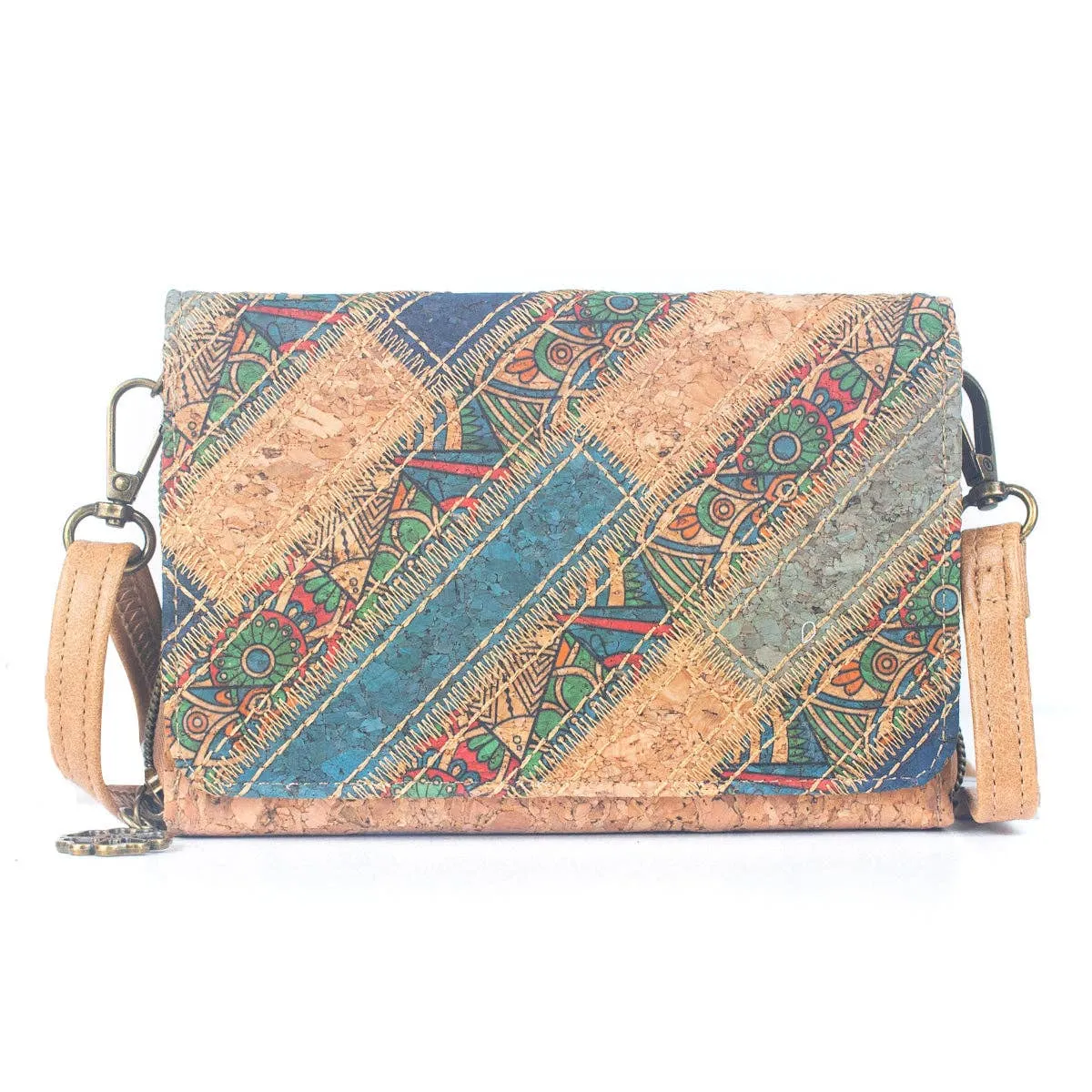 Natural Cork Women's Crossbody Wallet  BAGF-066