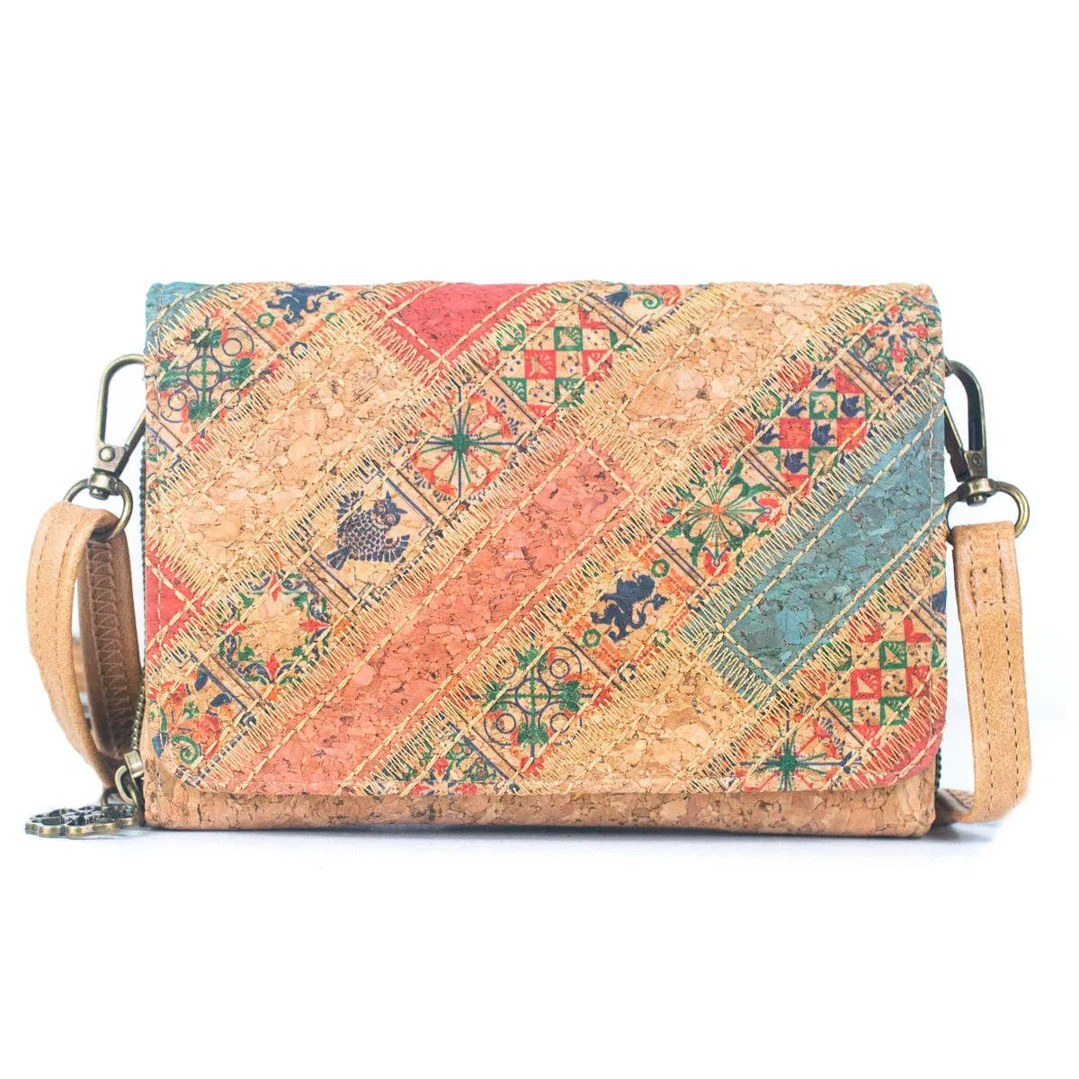 Natural Cork Women's Crossbody Wallet  BAGF-066