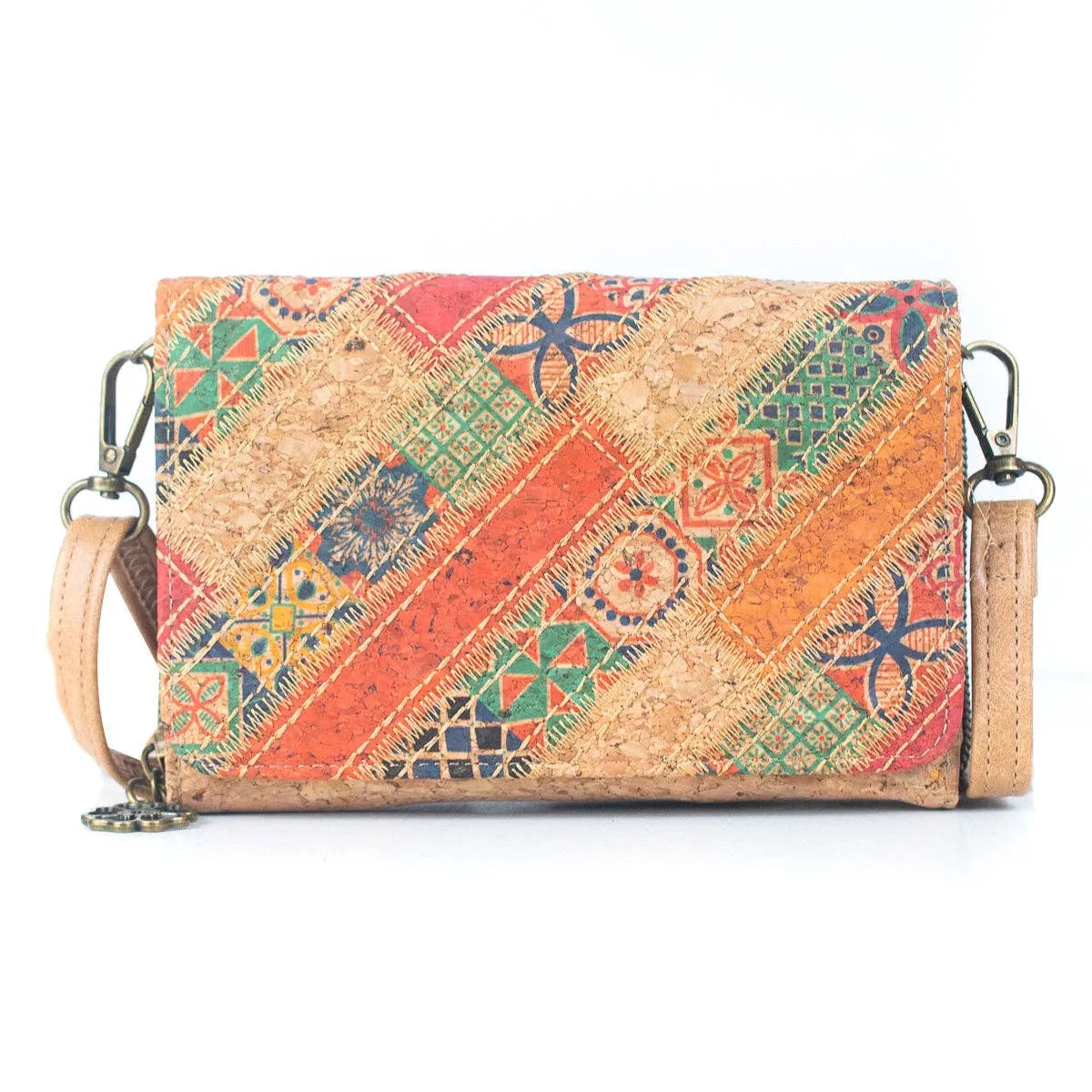 Natural Cork Women's Crossbody Wallet  BAGF-066