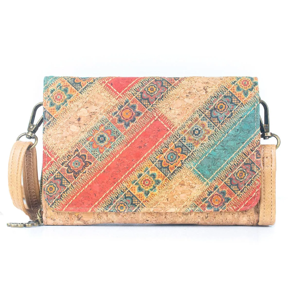 Natural Cork Women's Crossbody Wallet  BAGF-066