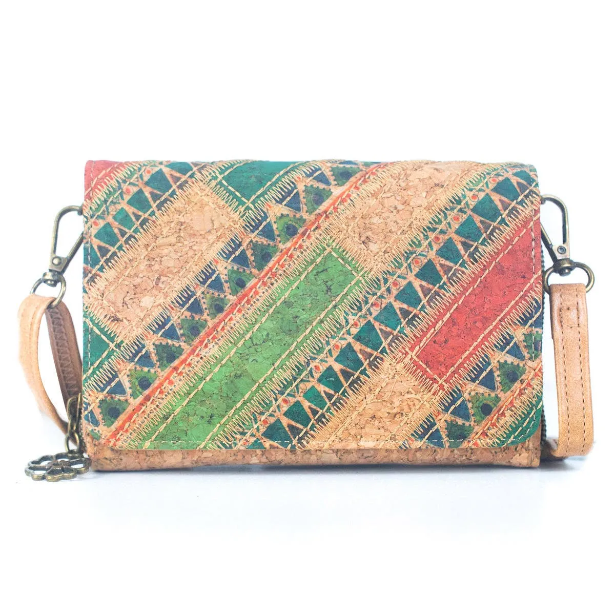 Natural Cork Women's Crossbody Wallet  BAGF-066