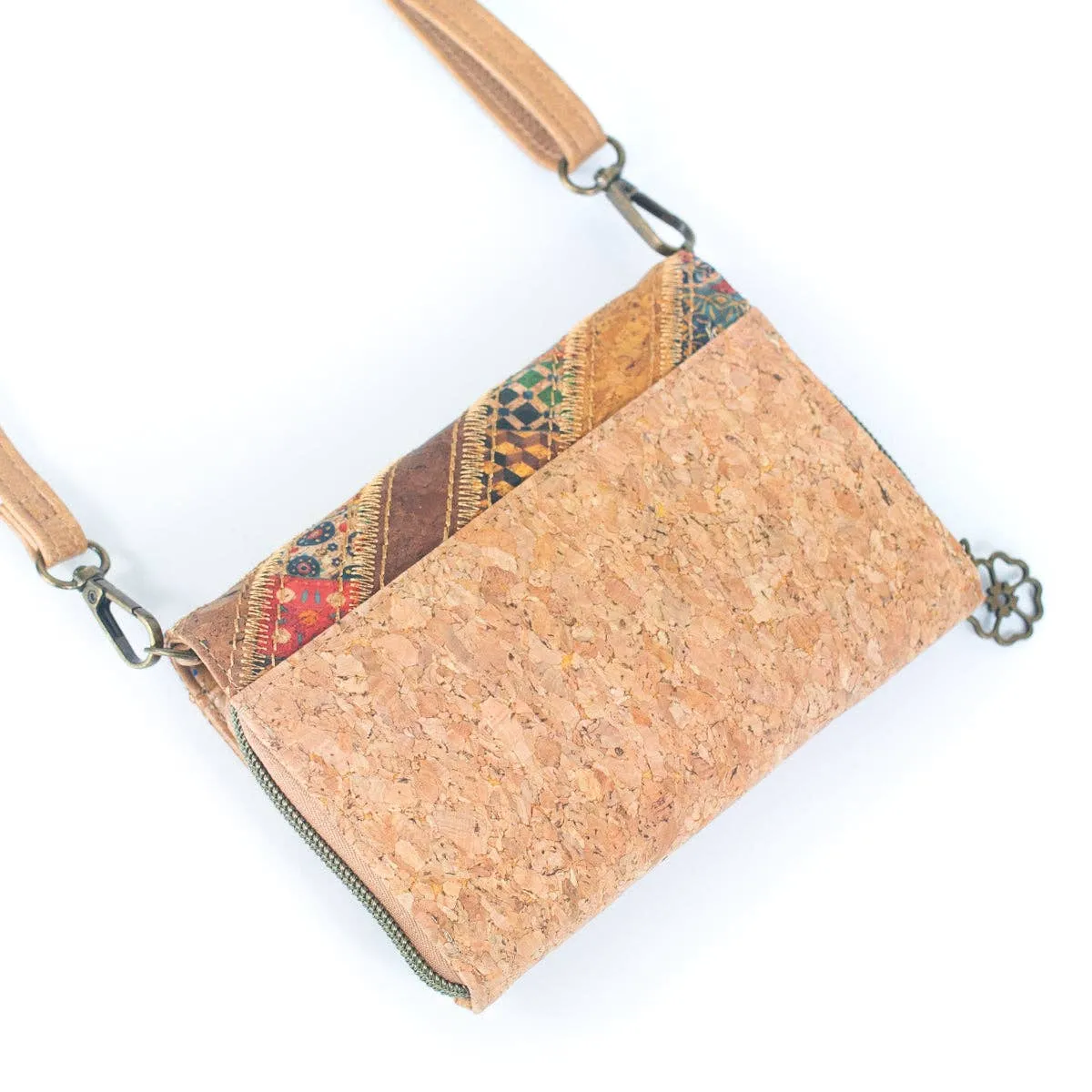 Natural Cork Women's Crossbody Wallet  BAGF-066