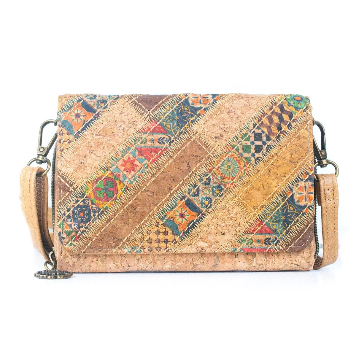 Natural Cork Women's Crossbody Wallet  BAGF-066