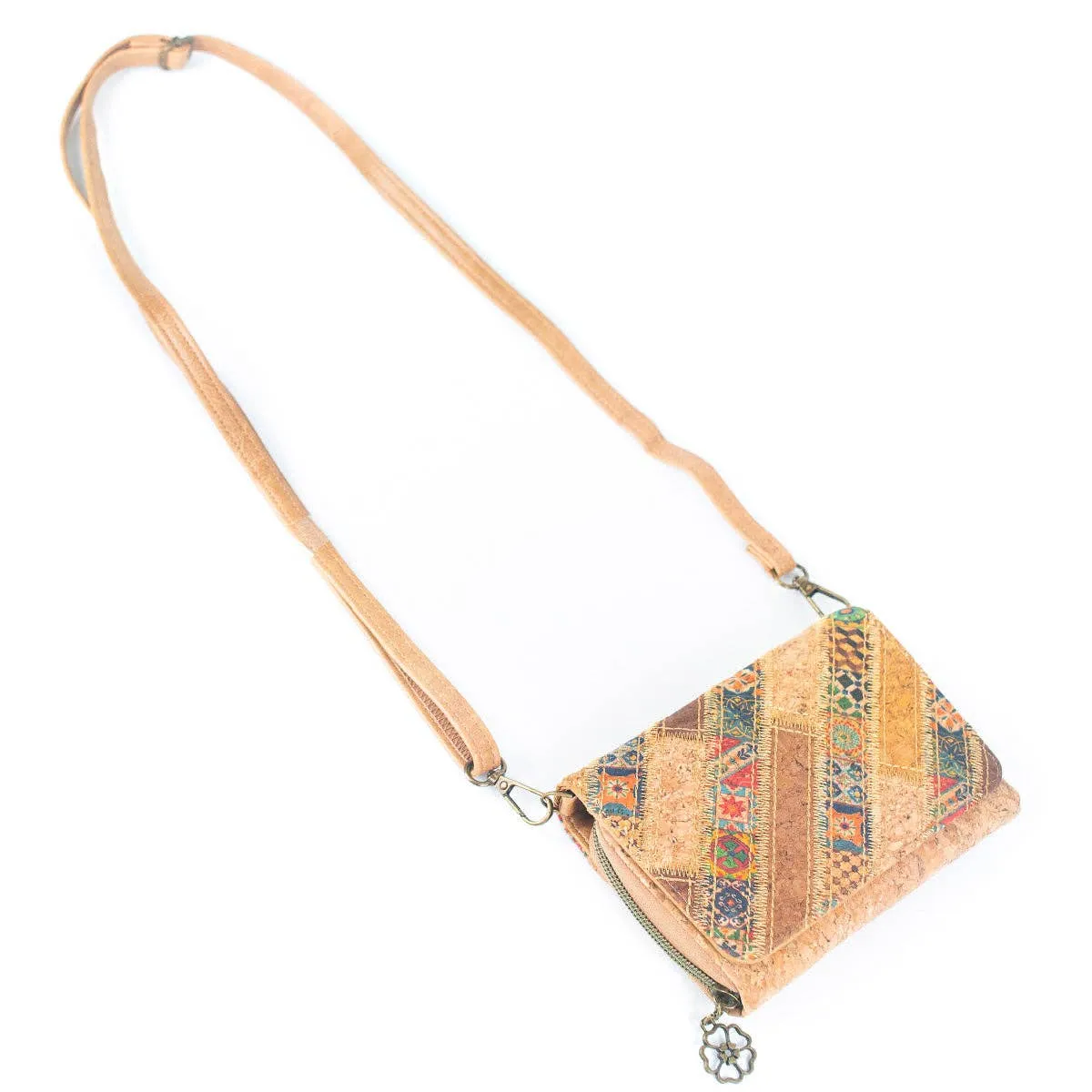 Natural Cork Women's Crossbody Wallet  BAGF-066