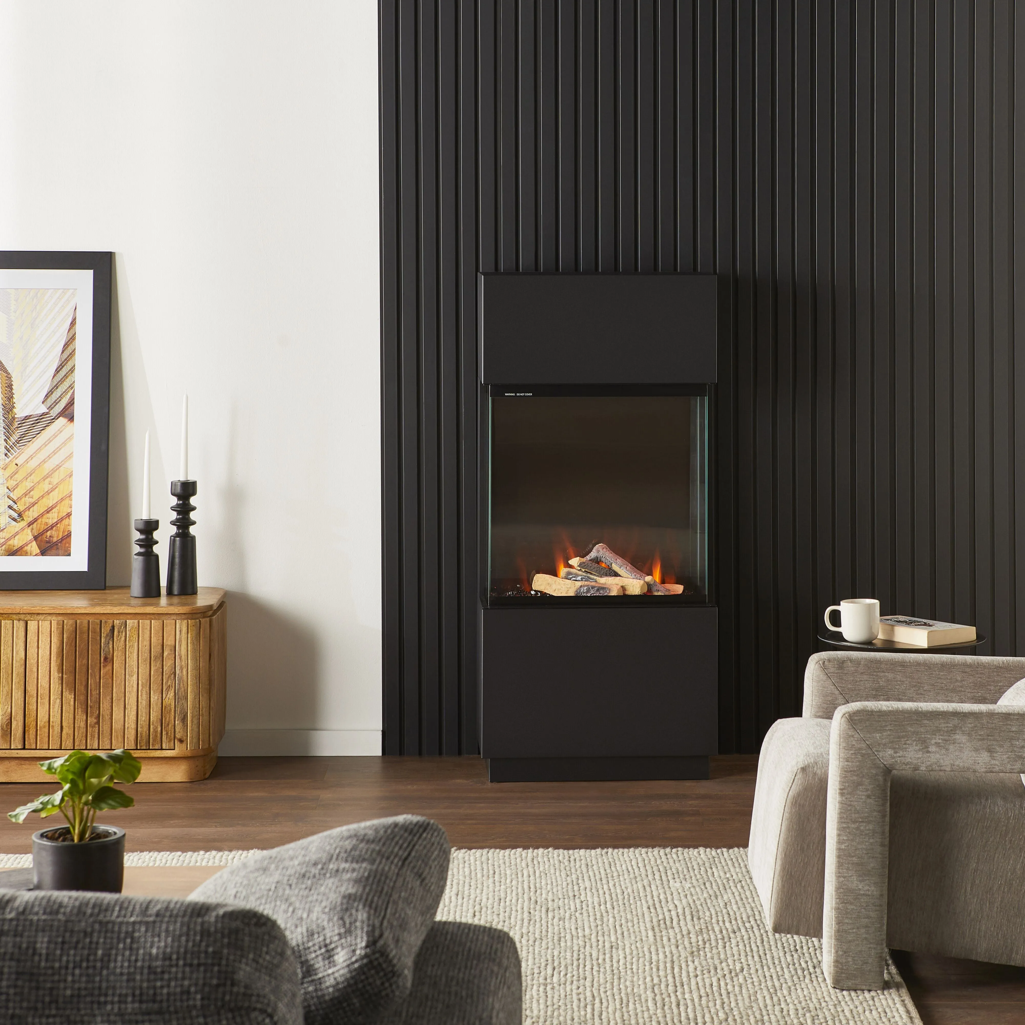 Nelson Electric Fireplace 61x34x130cm