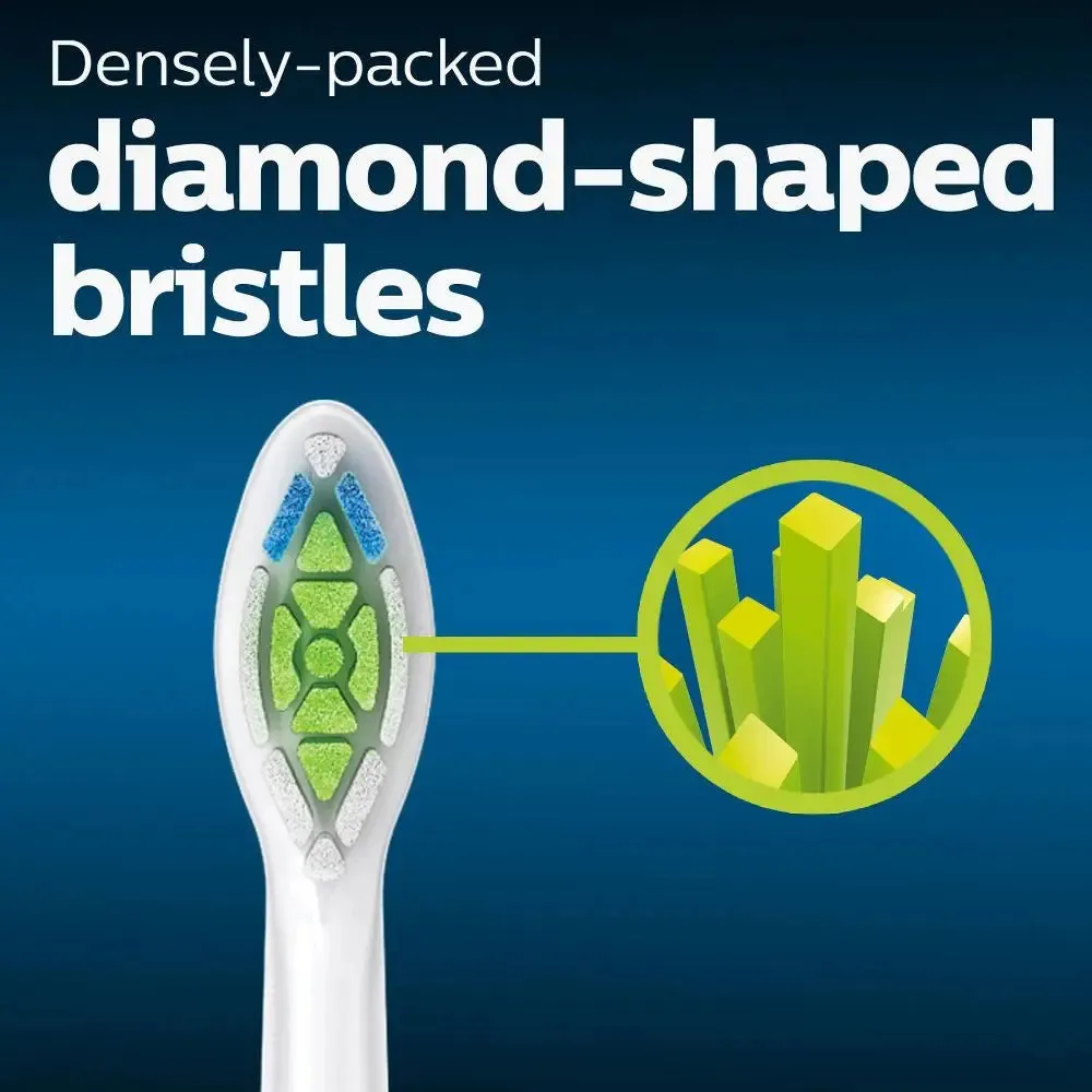 New - Philips Sonicare DiamondClean Replacement Electric Toothbrush Head - HX6063/65 - White - 3pk