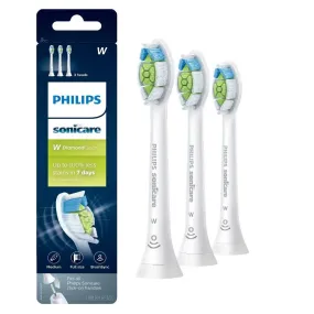 New - Philips Sonicare DiamondClean Replacement Electric Toothbrush Head - HX6063/65 - White - 3pk