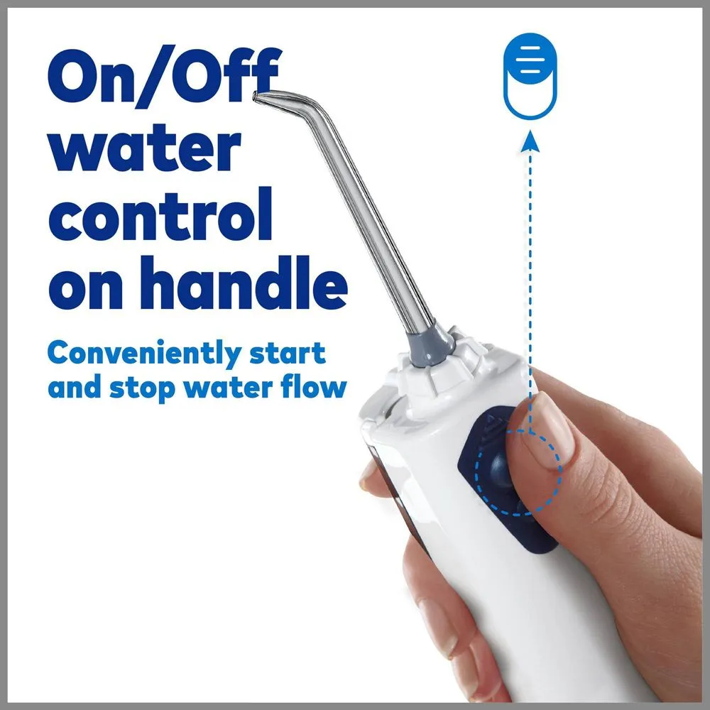 New - Waterpik Rechargeable Cordless Water Flosser - WP-360 - White