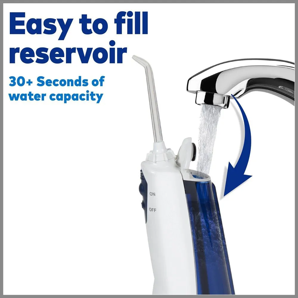 New - Waterpik Rechargeable Cordless Water Flosser - WP-360 - White