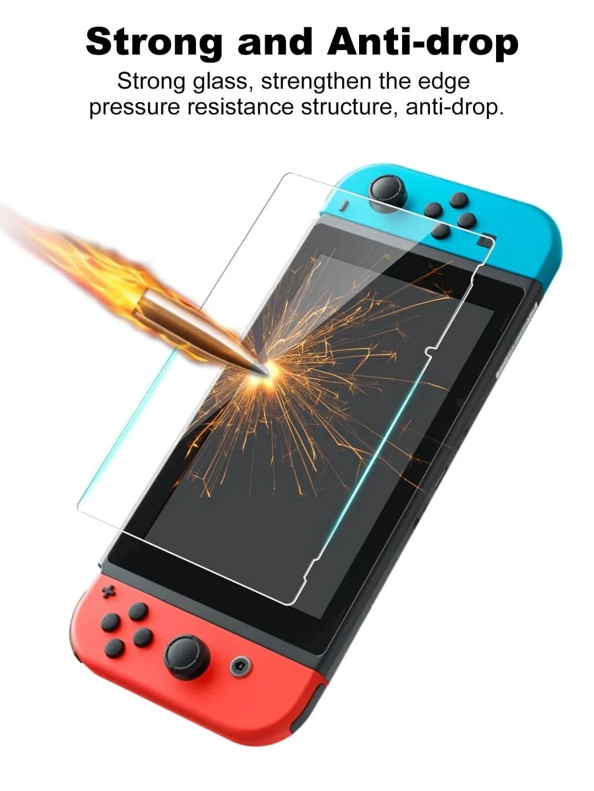 Nintendo Switch Screen Protector Tempered Glass 9H Hardness Anti-Scratch Protect