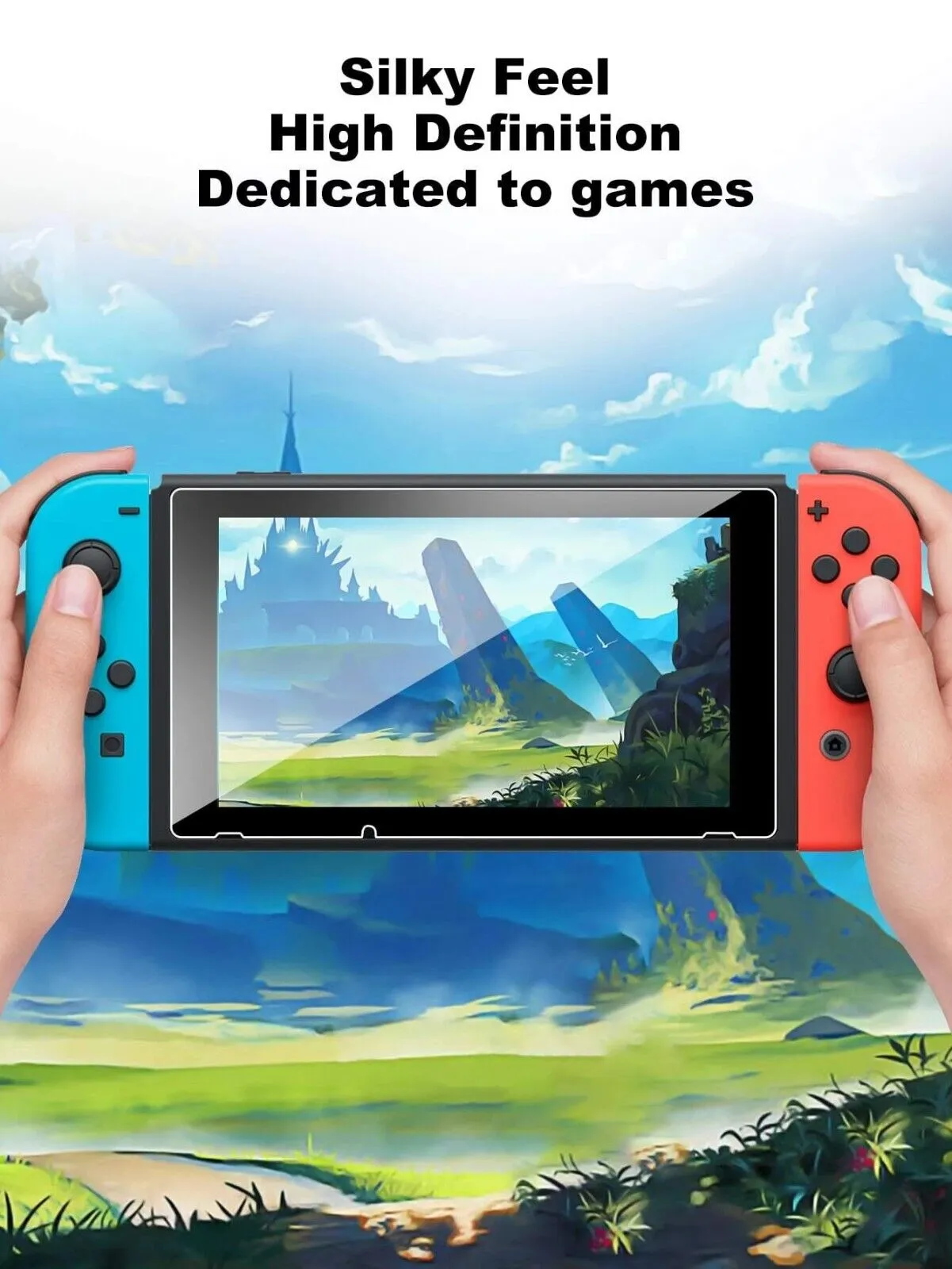 Nintendo Switch Screen Protector Tempered Glass 9H Hardness Anti-Scratch Protect