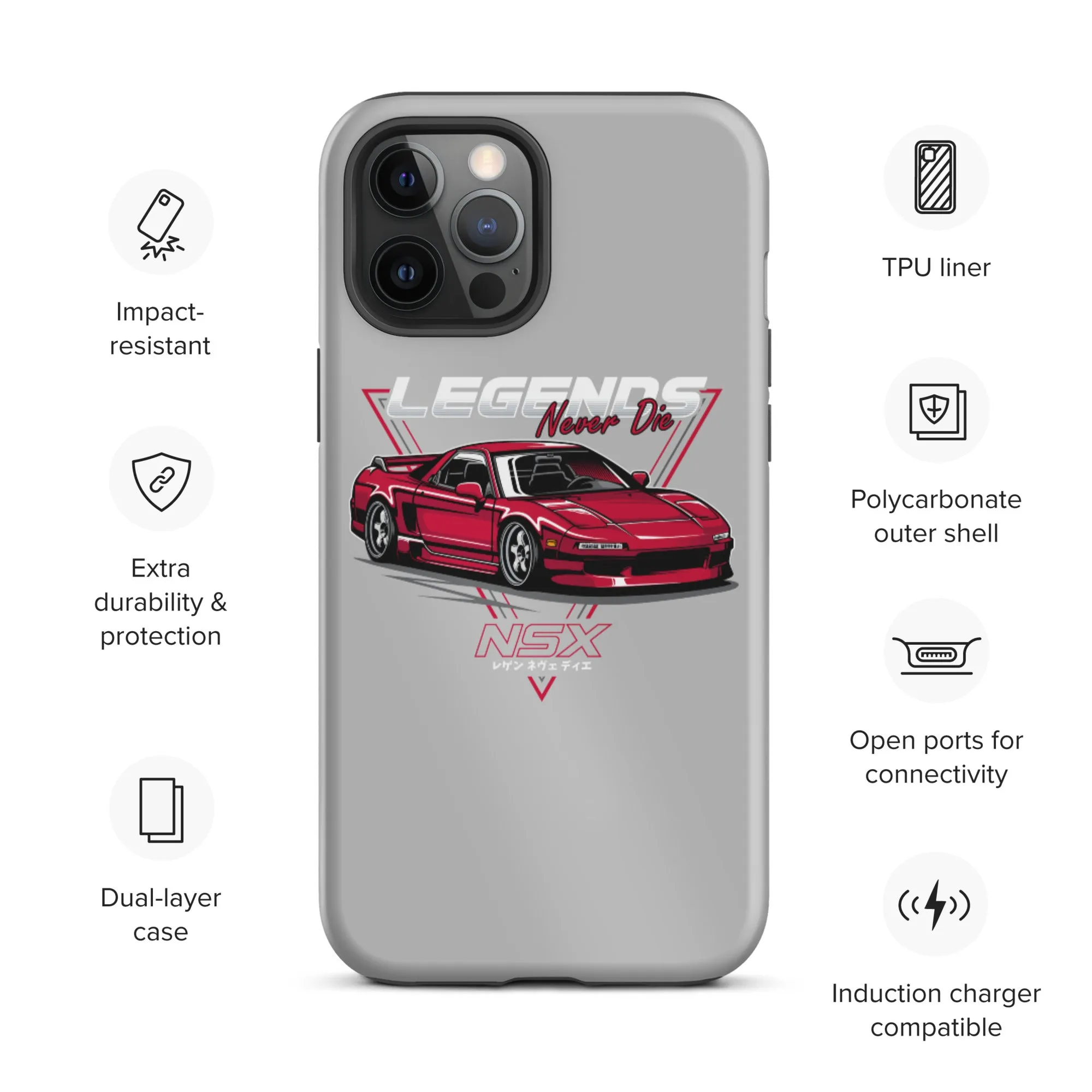 NSX Legends Never Die Car Culture iPhone Case