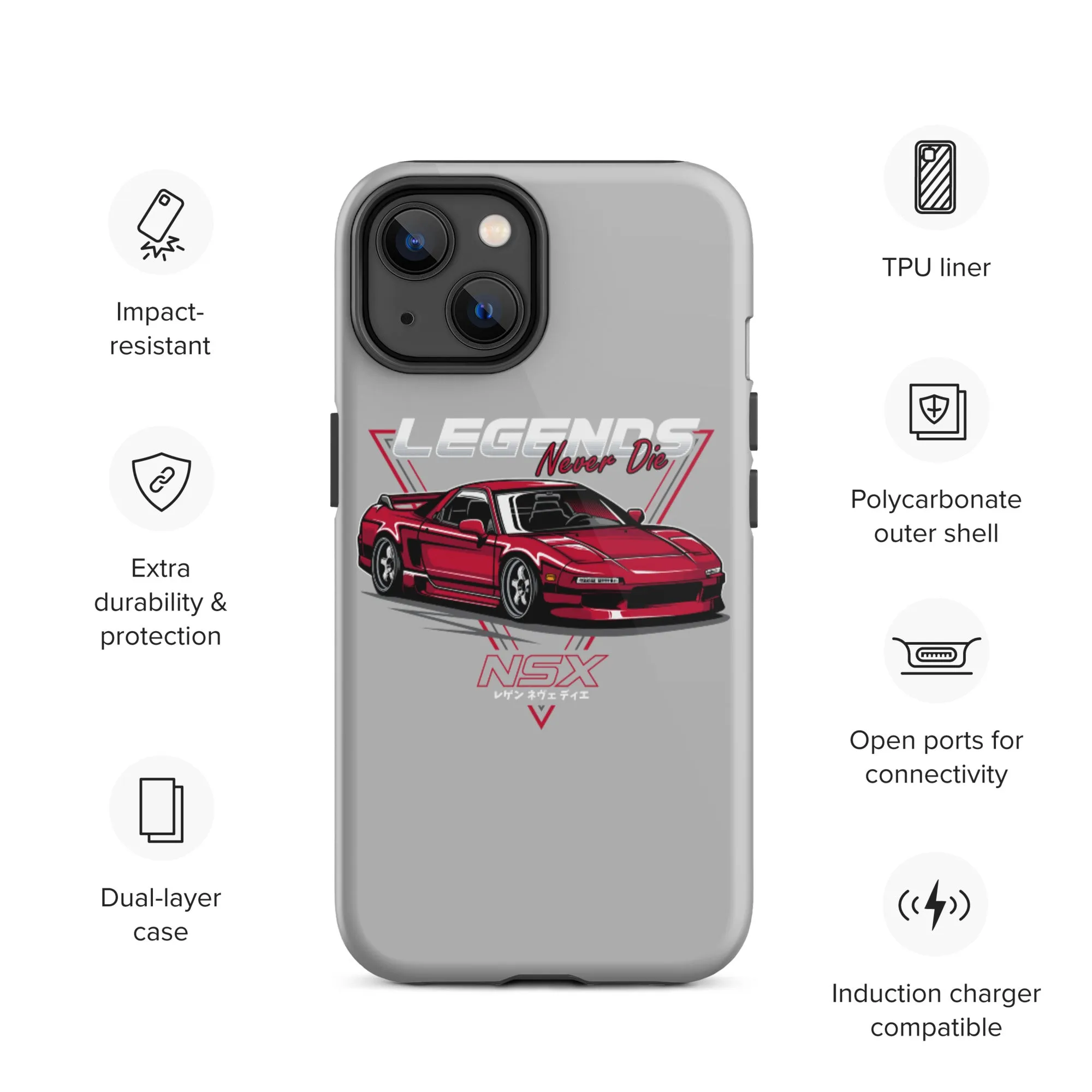 NSX Legends Never Die Car Culture iPhone Case