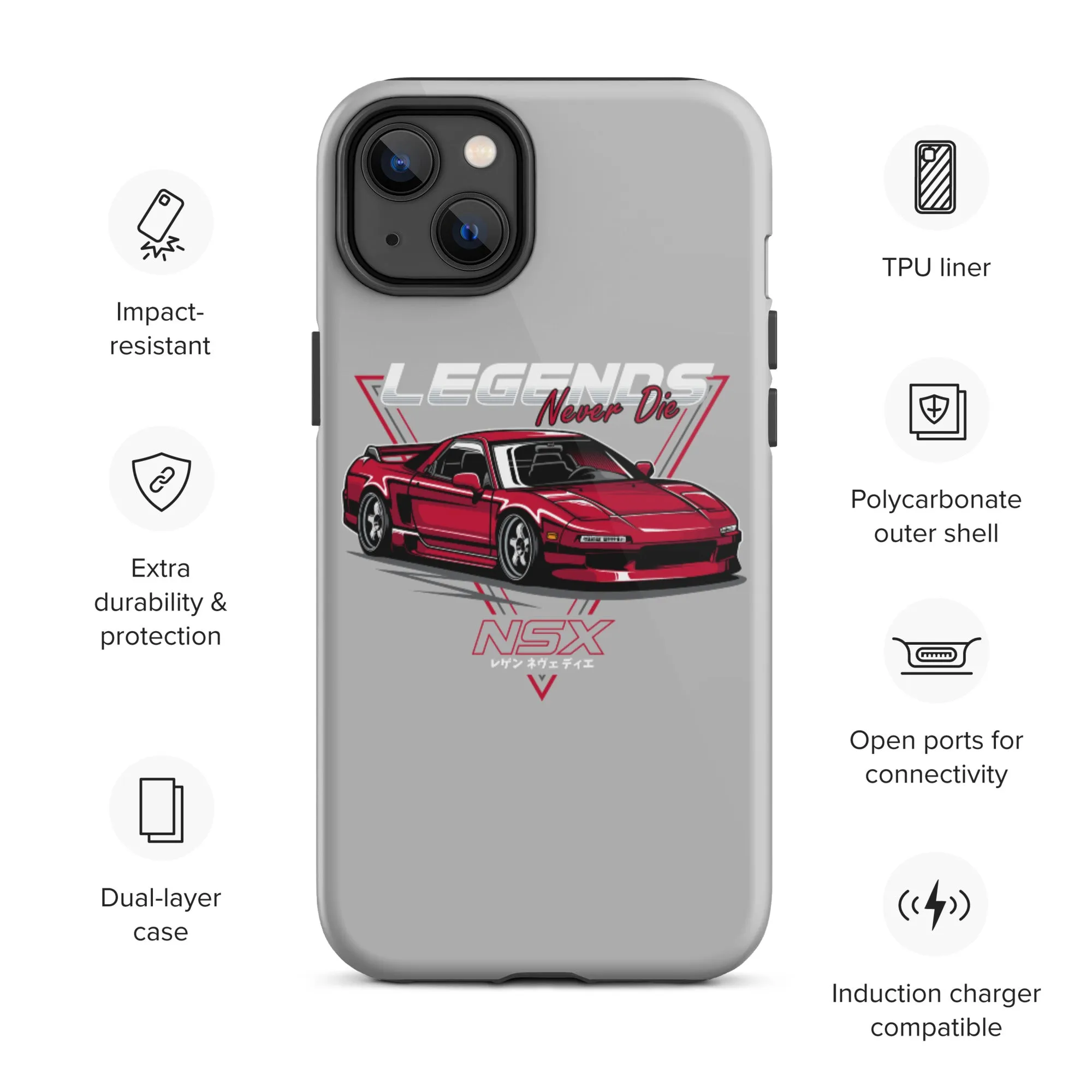 NSX Legends Never Die Car Culture iPhone Case