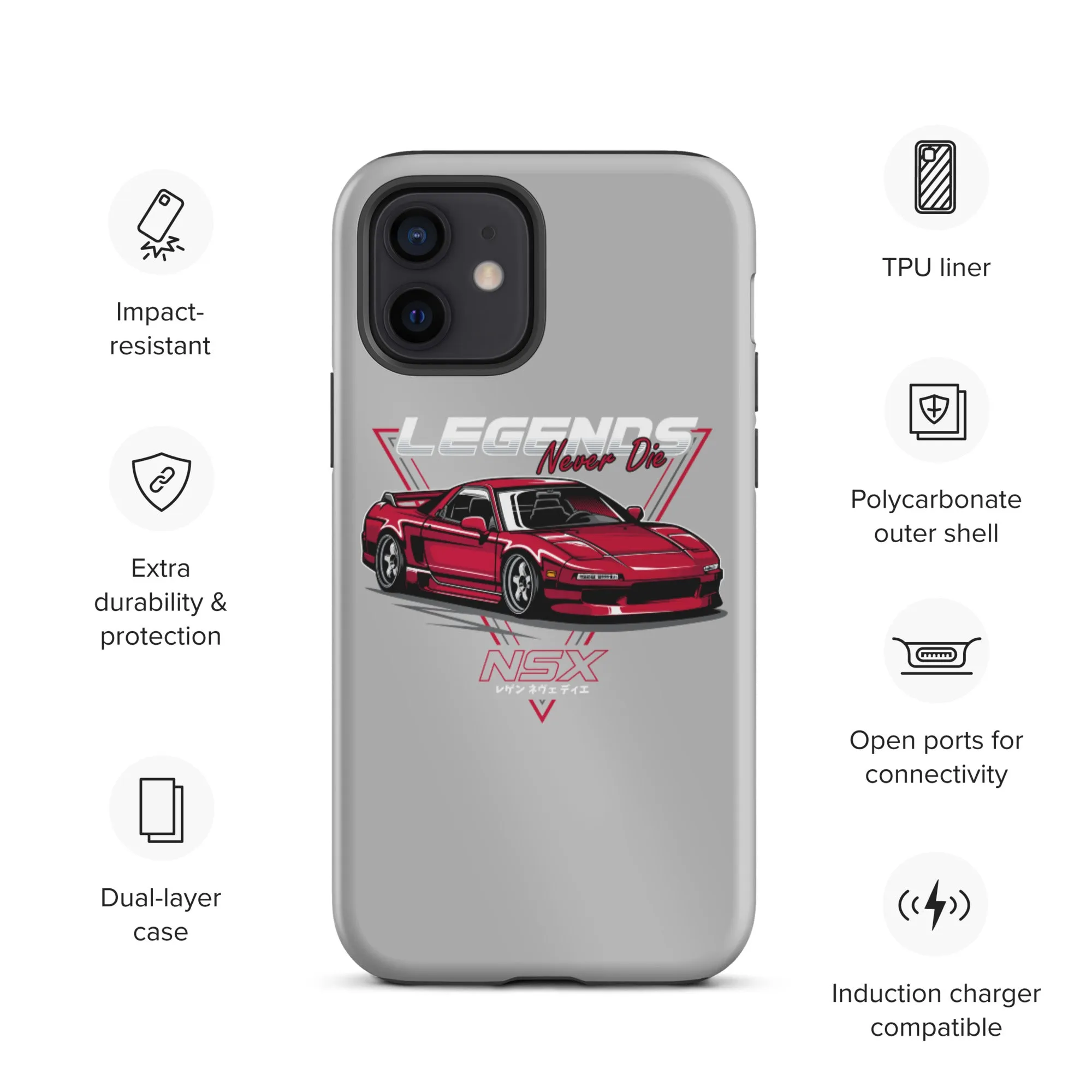 NSX Legends Never Die Car Culture iPhone Case