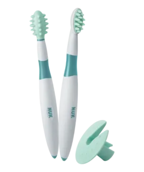 NUK Training Toothbrush Set - Gentle & Safe Dental Care for Babie