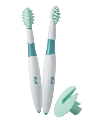 NUK Training Toothbrush Set - Gentle & Safe Dental Care for Babie