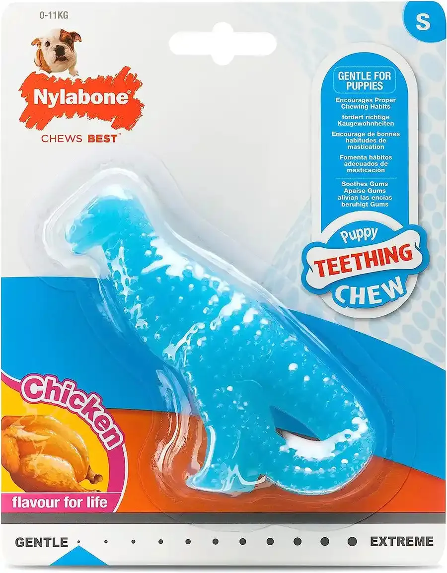 Nylabone Puppy Dino Dental Chew - Gentle Chew for Teething Puppies