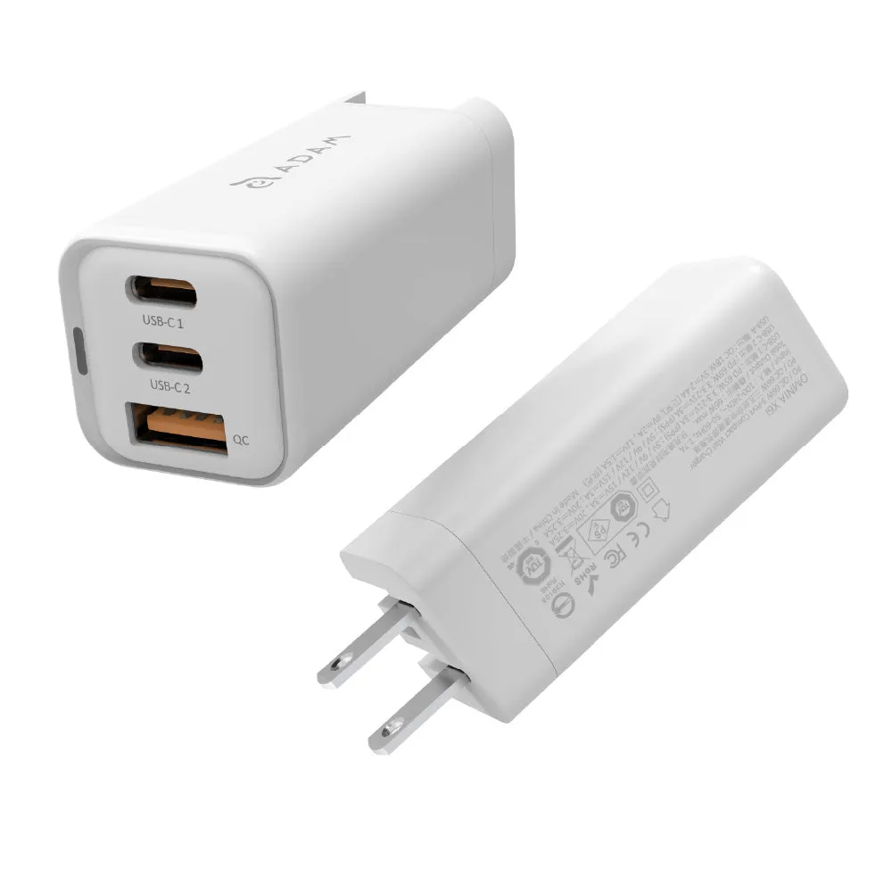 OMNIA X6i PD / QC 66W Compact Wall Charger X2