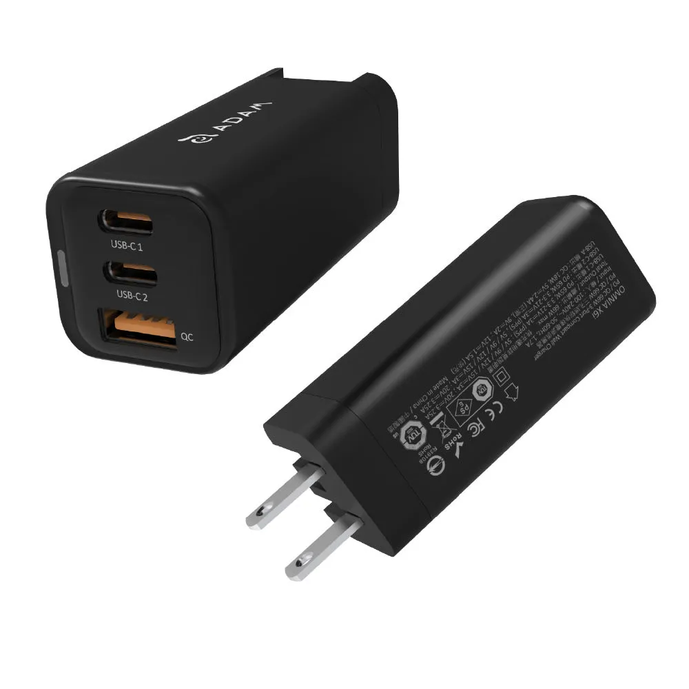 OMNIA X6i PD / QC 66W Compact Wall Charger X2