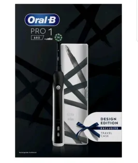 ORAL B CrossAction PRO 1 680 Electric Toothbrush - Black