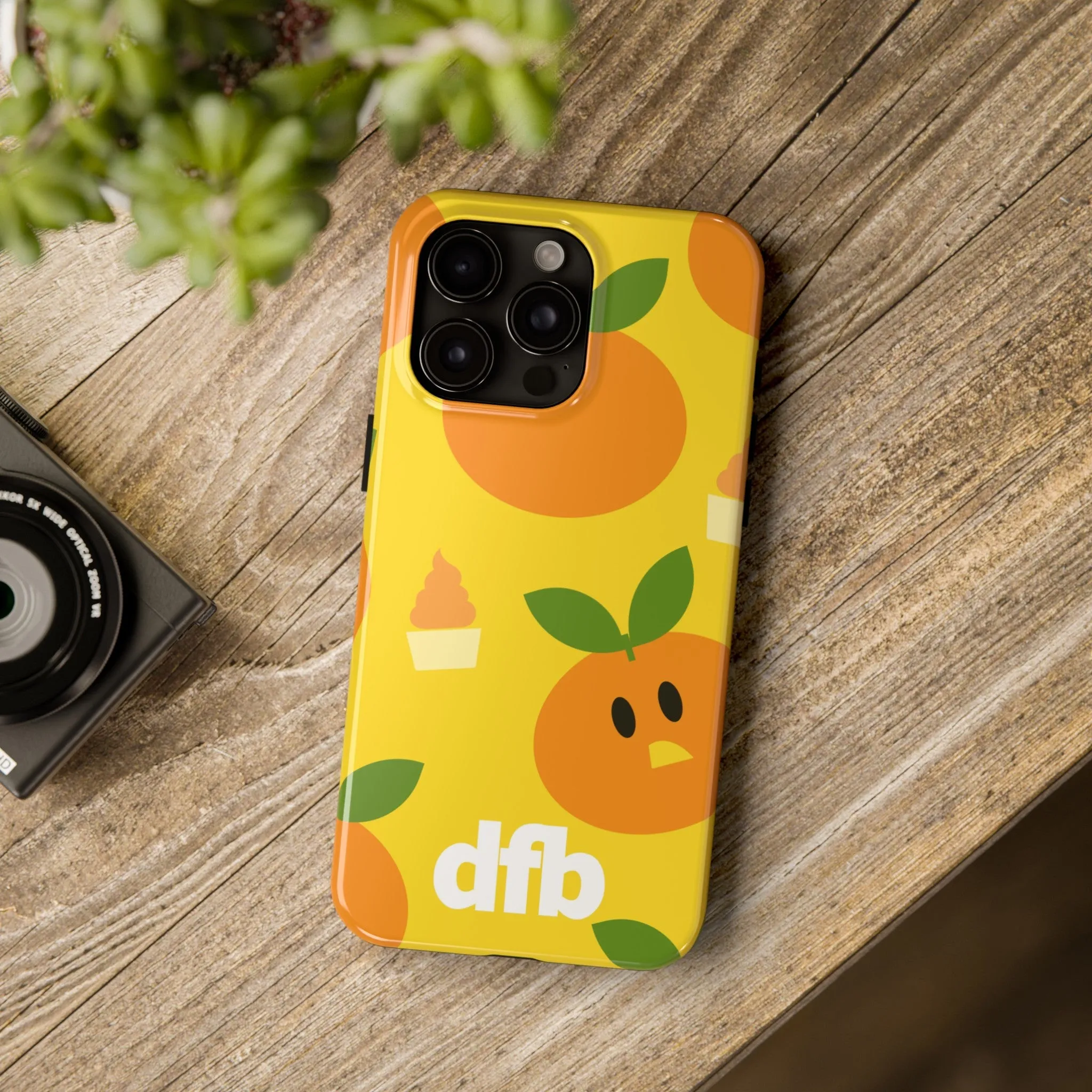 Orange Bird & Dole Whip - Apple Phone Case