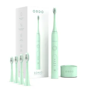 Ordo Sonic  Toothbrush & 4x Brush Head Bundle - Mint Green