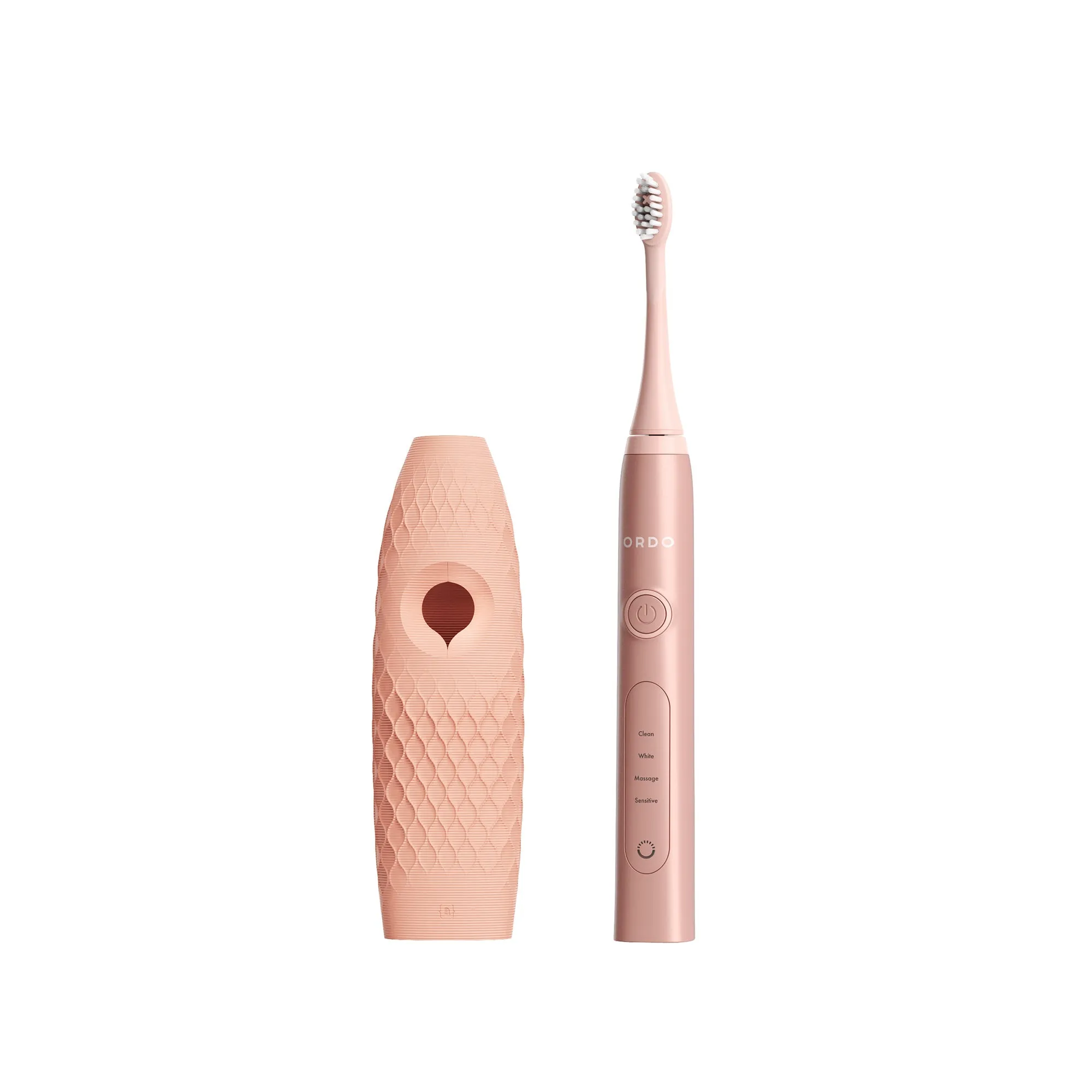 Ordo Sonic  Toothbrush & {access}ories Handle - Apricot Hemispherical Medium Diamond