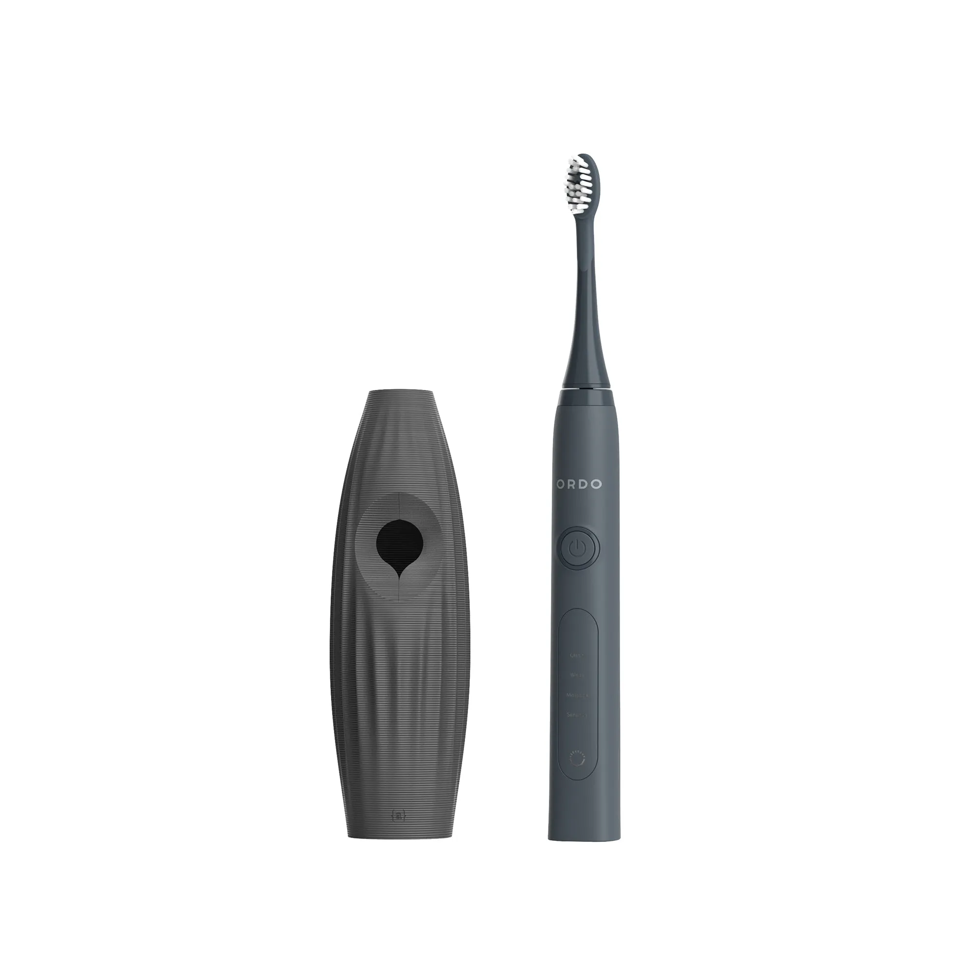 Ordo Sonic  Toothbrush & {access}ories Handle - Charcoal Curved Medium Vertical