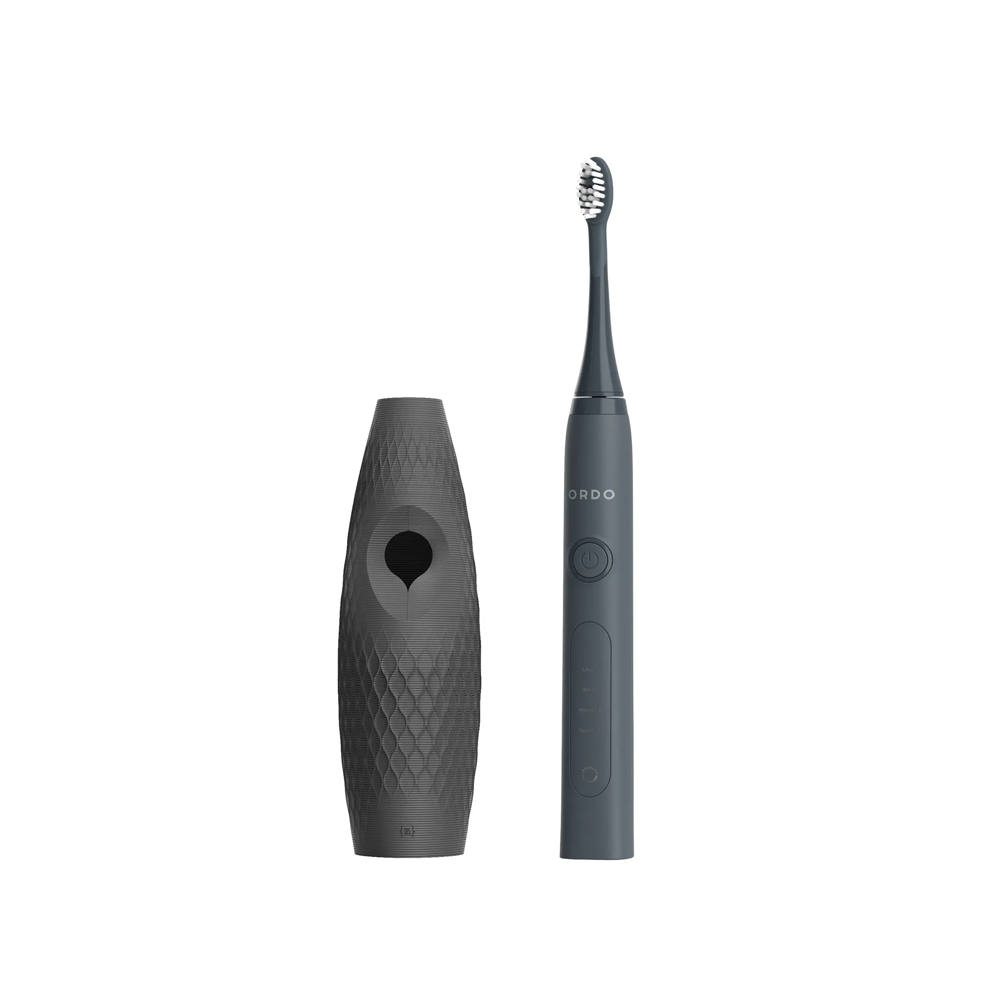 Ordo Sonic  Toothbrush & {access}ories Handle - Charcoal Triangular Medium Diamond