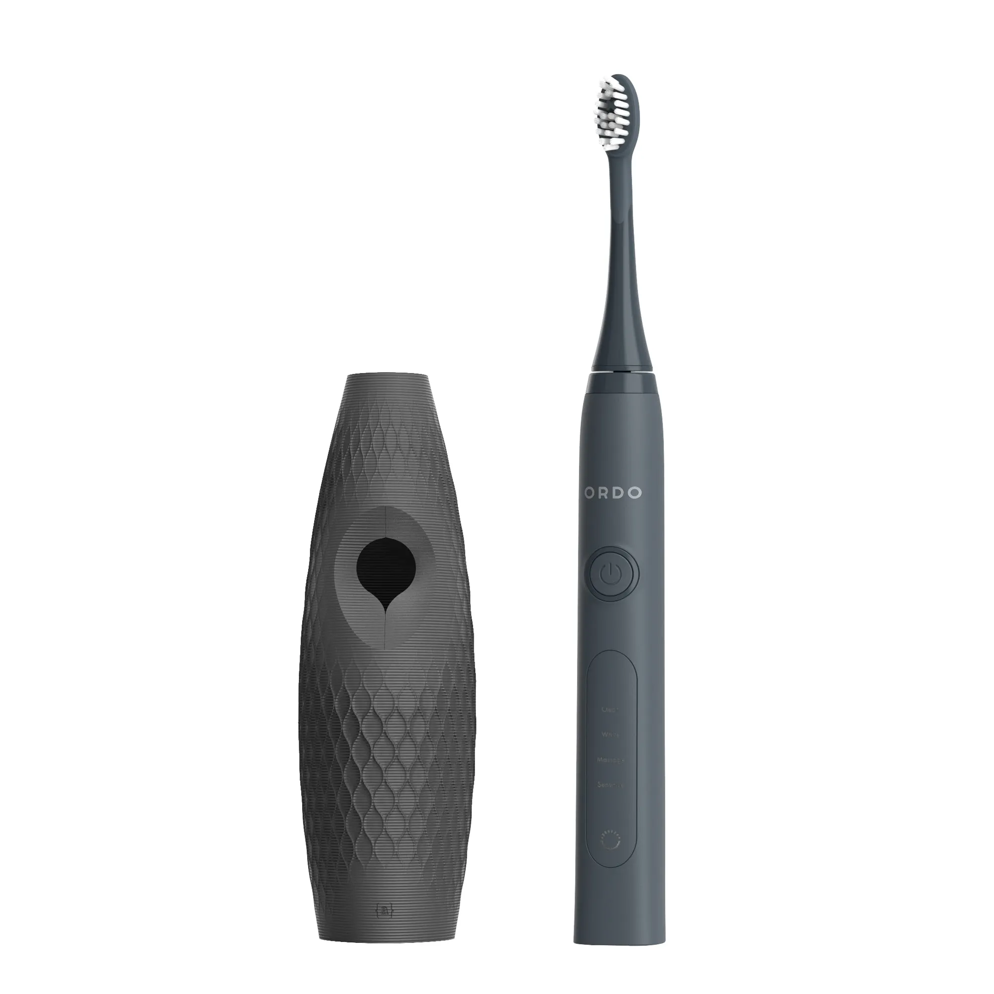 Ordo Sonic  Toothbrush & {access}ories Handle - Charcoal Triangular Medium Diamond