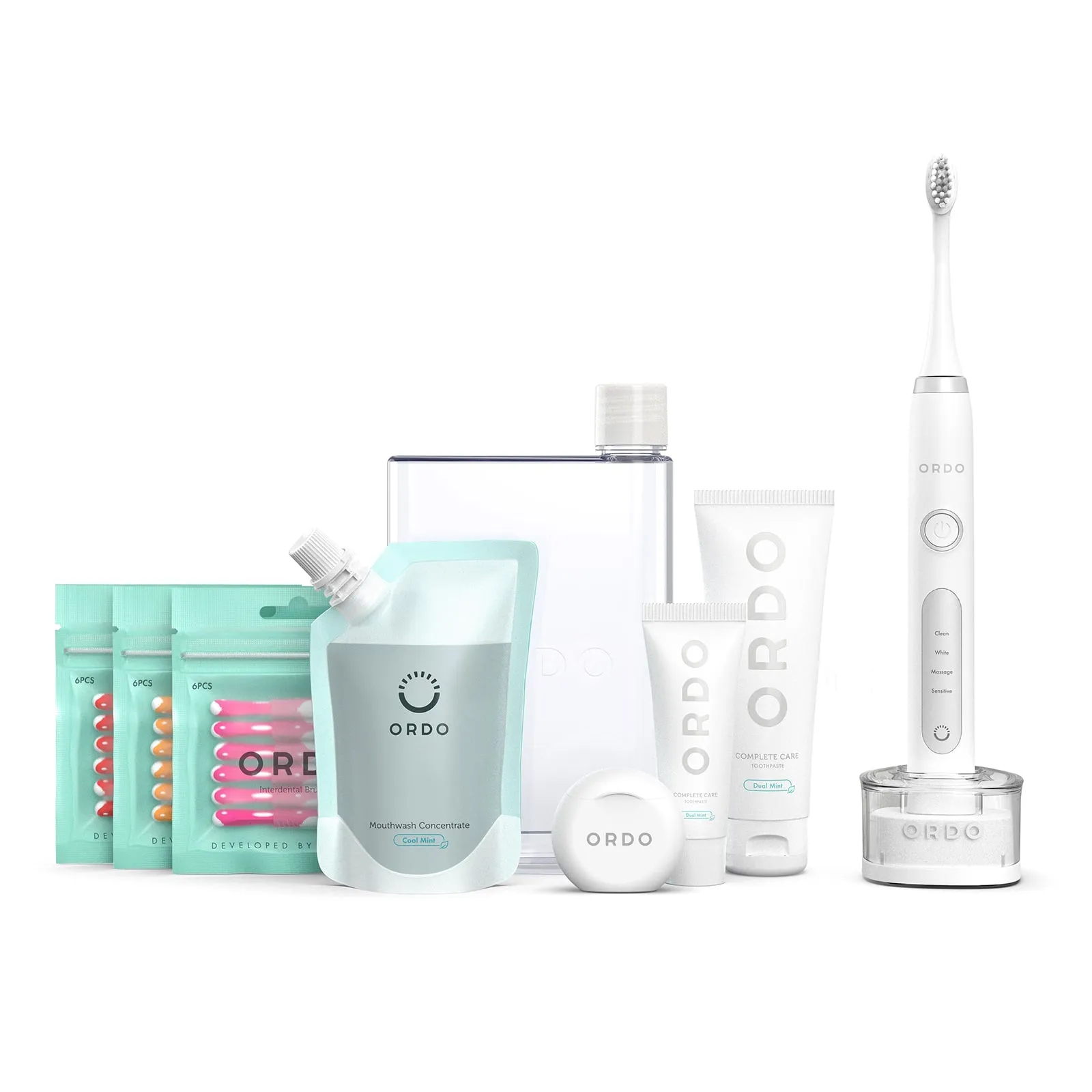 Ordo White Silver Sonic Toothbrush & Complete Oral Care Kit (Worth £84.99)