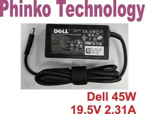 Original Adapter Charger for Dell Ultrabook XPS 12 13 19.5V 2.31A, 45W 4.5*3.0mm