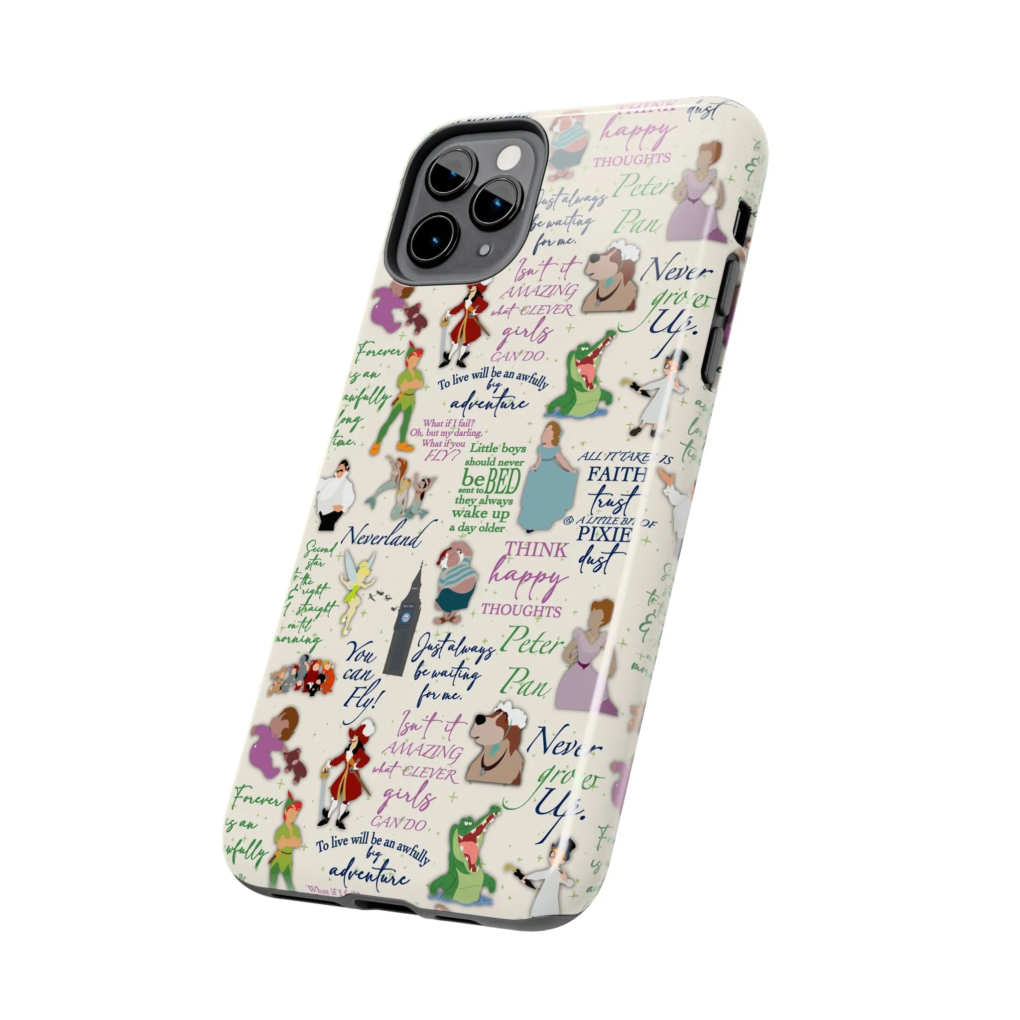 Pan Neverland Inspired Phone Case Gift Inspired Fan Art Movie Iphone