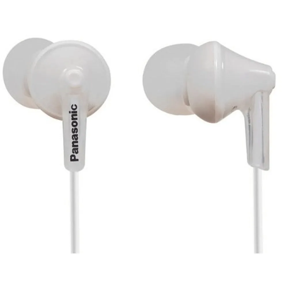 Panasonic RPHJE125E-W Ergofit In-Ear Stereo Earphones - Headphones - White