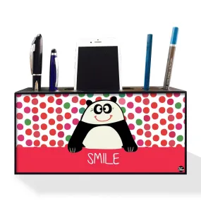 Pen Mobile Stand Holder Desk Organizer - Cute Panda