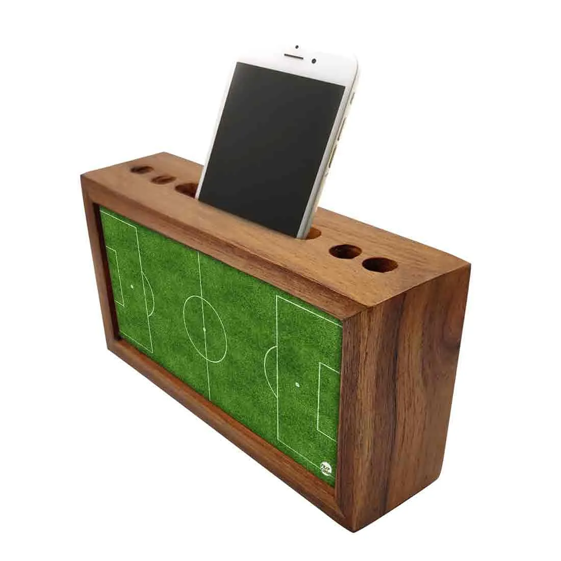 Pen Mobile Stand Holder Desk Organizer - Football Field