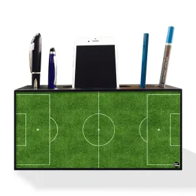 Pen Mobile Stand Holder Desk Organizer - Football Field