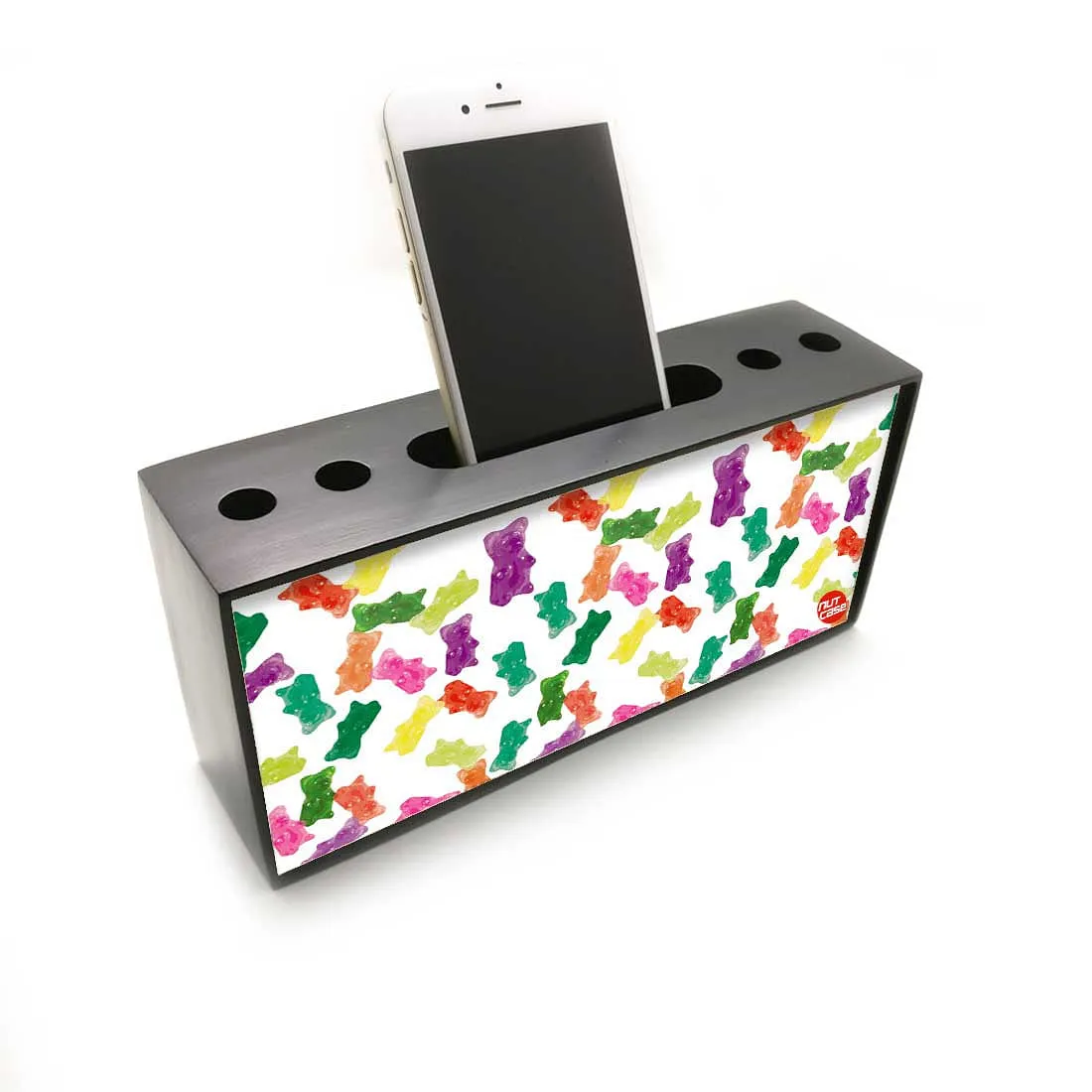 Pen Mobile Stand Holder Desk Organizer - Gummy Bear