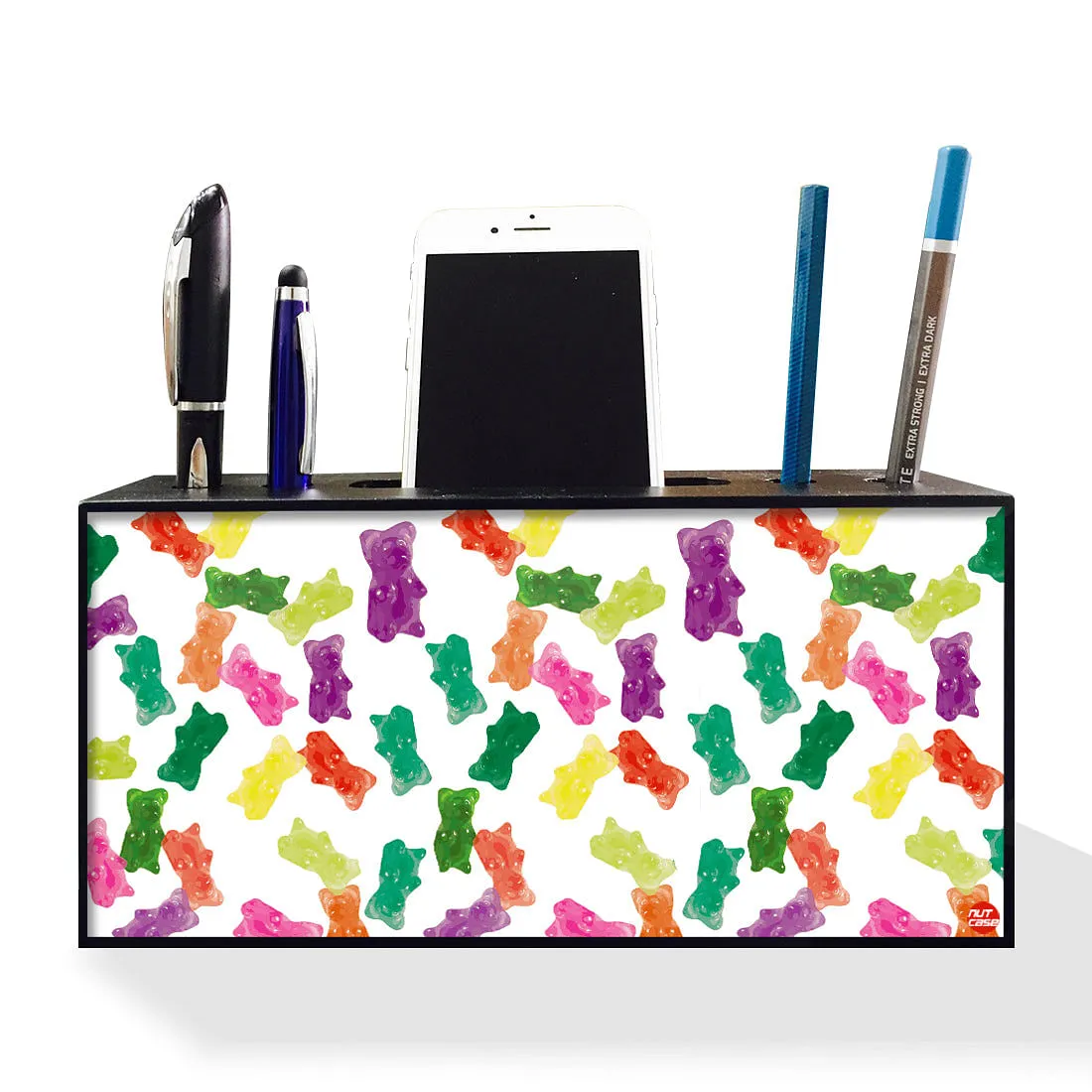 Pen Mobile Stand Holder Desk Organizer - Gummy Bear